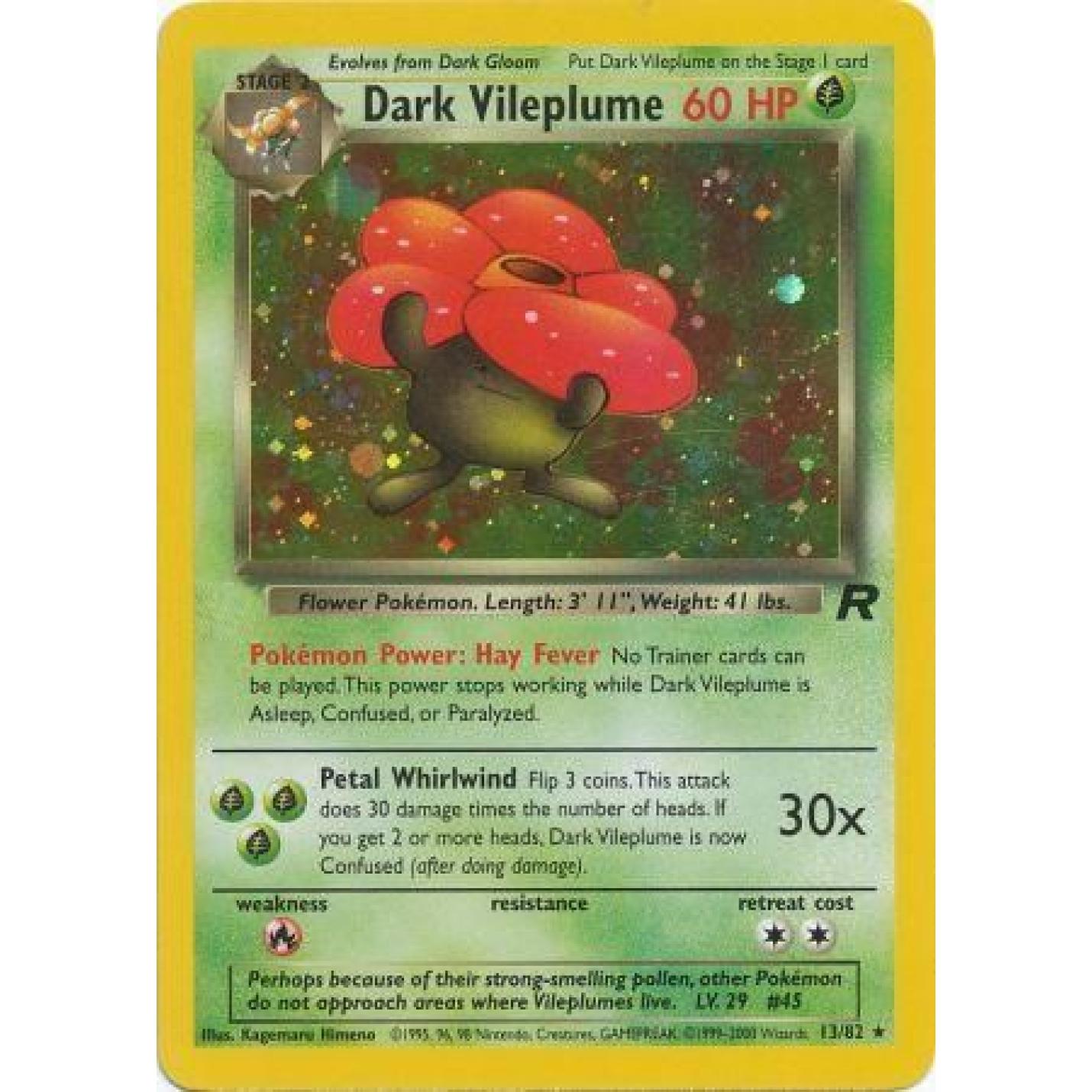 Dark Vileplume 13/82 - Team Rocket (Unlimited) - Holofoil