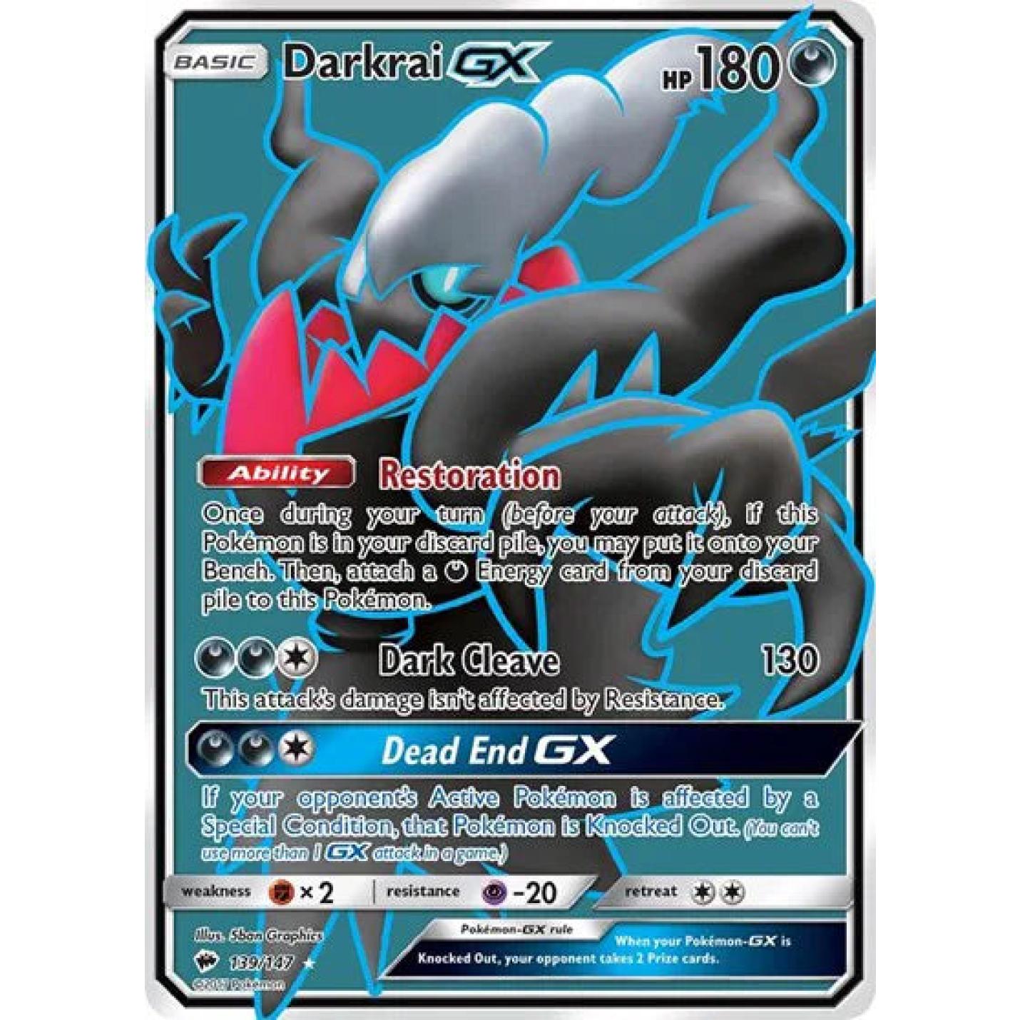 Darkrai GX 139/147 - Burning Shadows - Holofoil