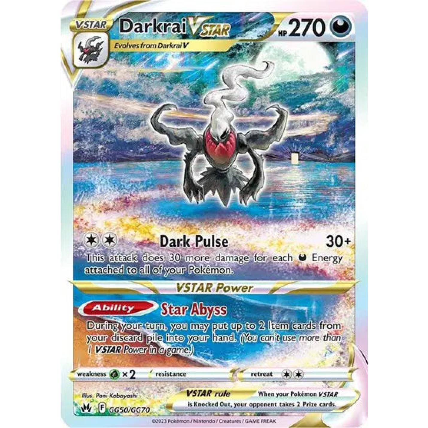 Darkrai VSTAR GG50/GG70 - Crown Zenith: Galarian Gallery - Holofoil