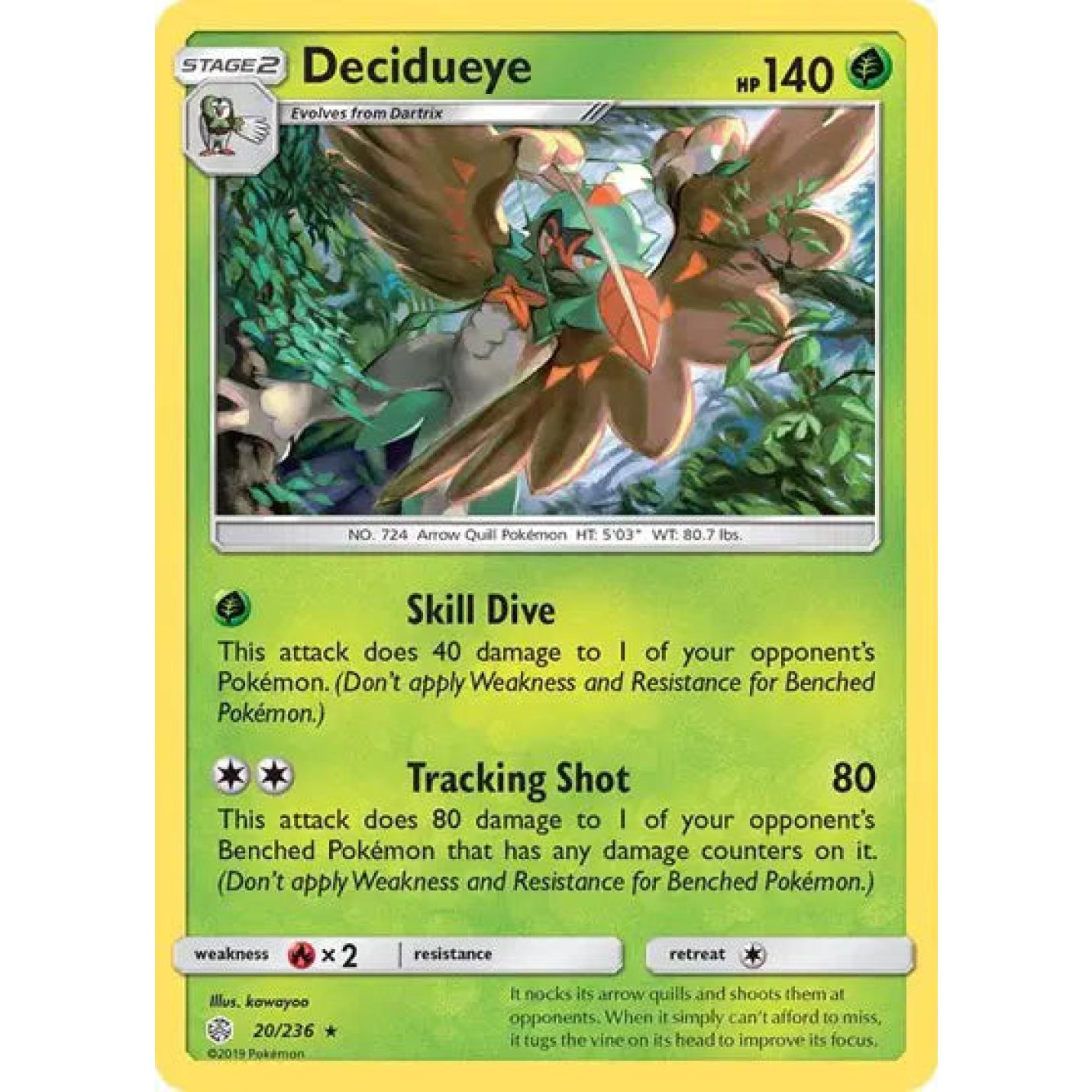 Decidueye 20/236 - Cosmic Eclipse - Holofoil