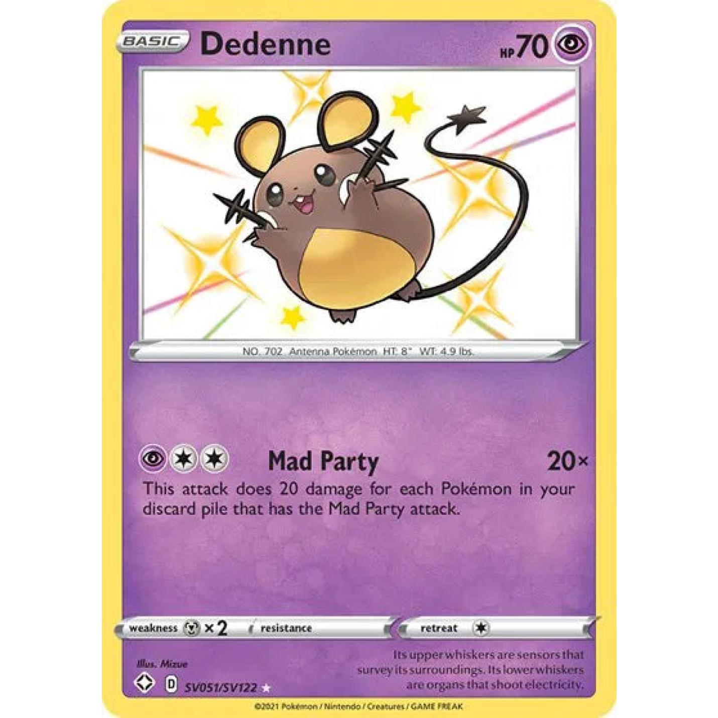 Dedenne SV051/SV122 - Shining Fates: Shiny Vault - Holofoil