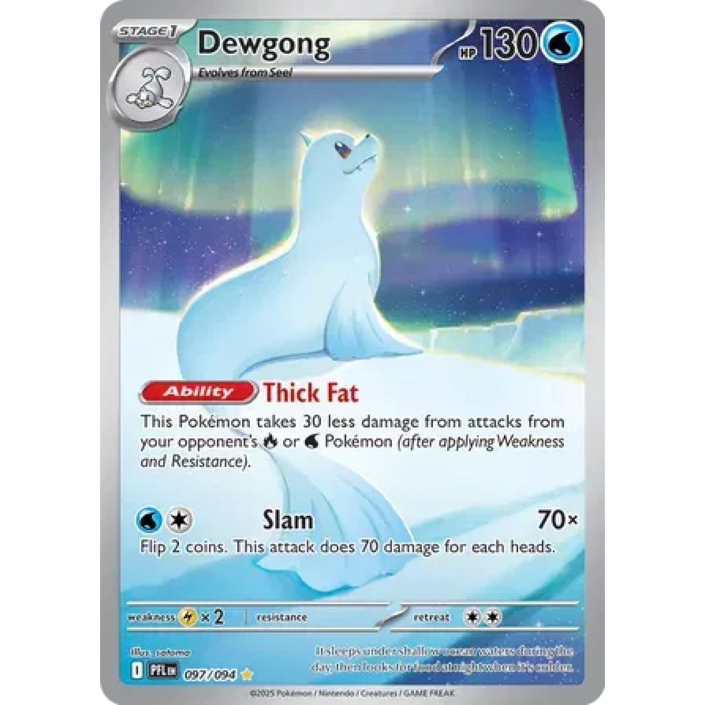 Dewgong 097/094 - Phantasmal Flames - Holofoil