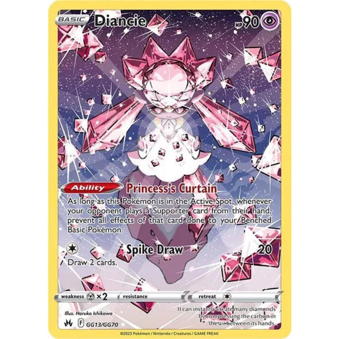 Diancie GG13/GG70 - Crown Zenith: Galarian Gallery - Holofoil