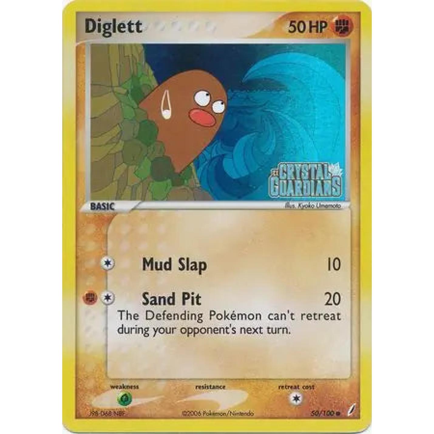 Diglett 50/100 - EX Crystal Guardians - Reverse Holofoil