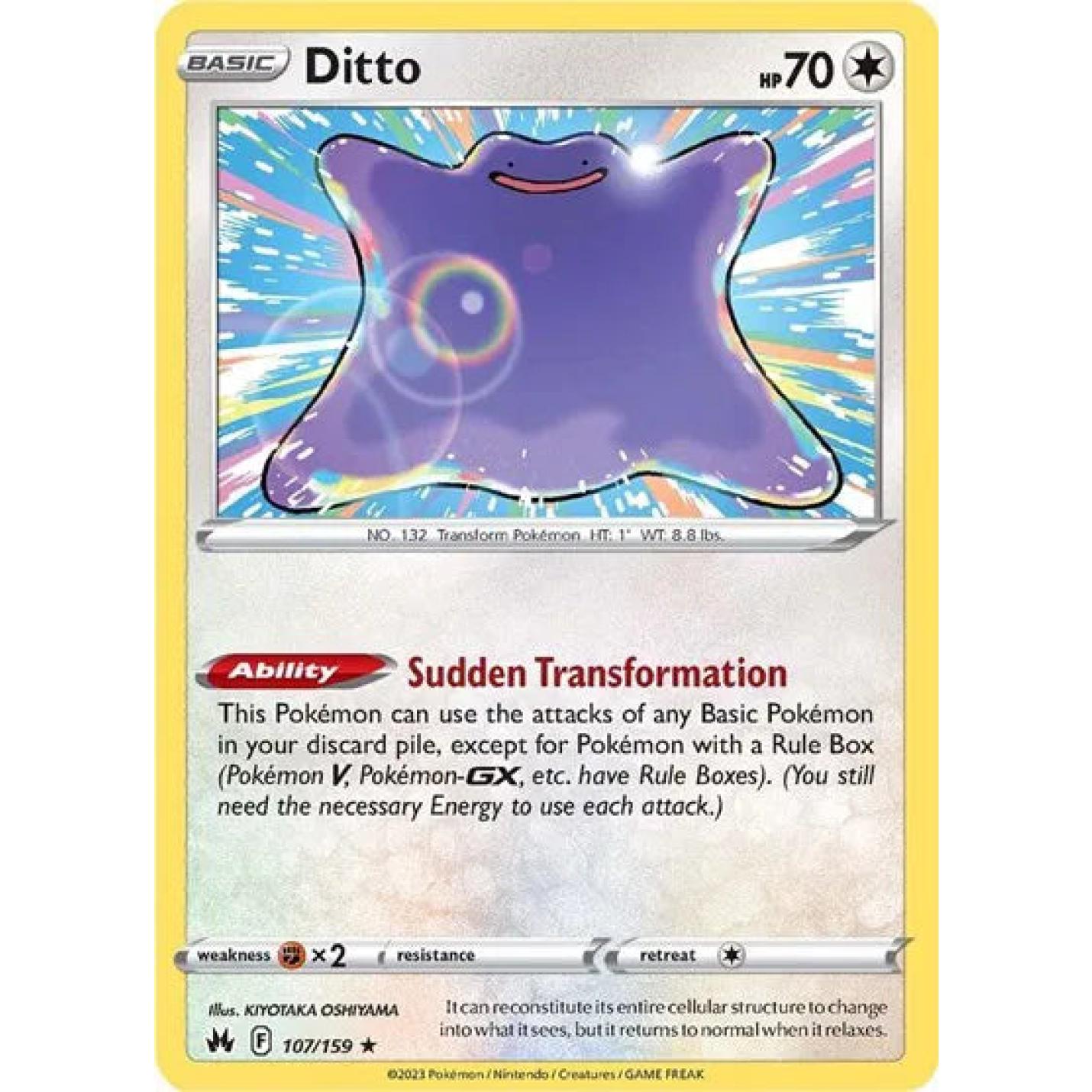 Ditto 107/159 - Crown Zenith - Holofoil