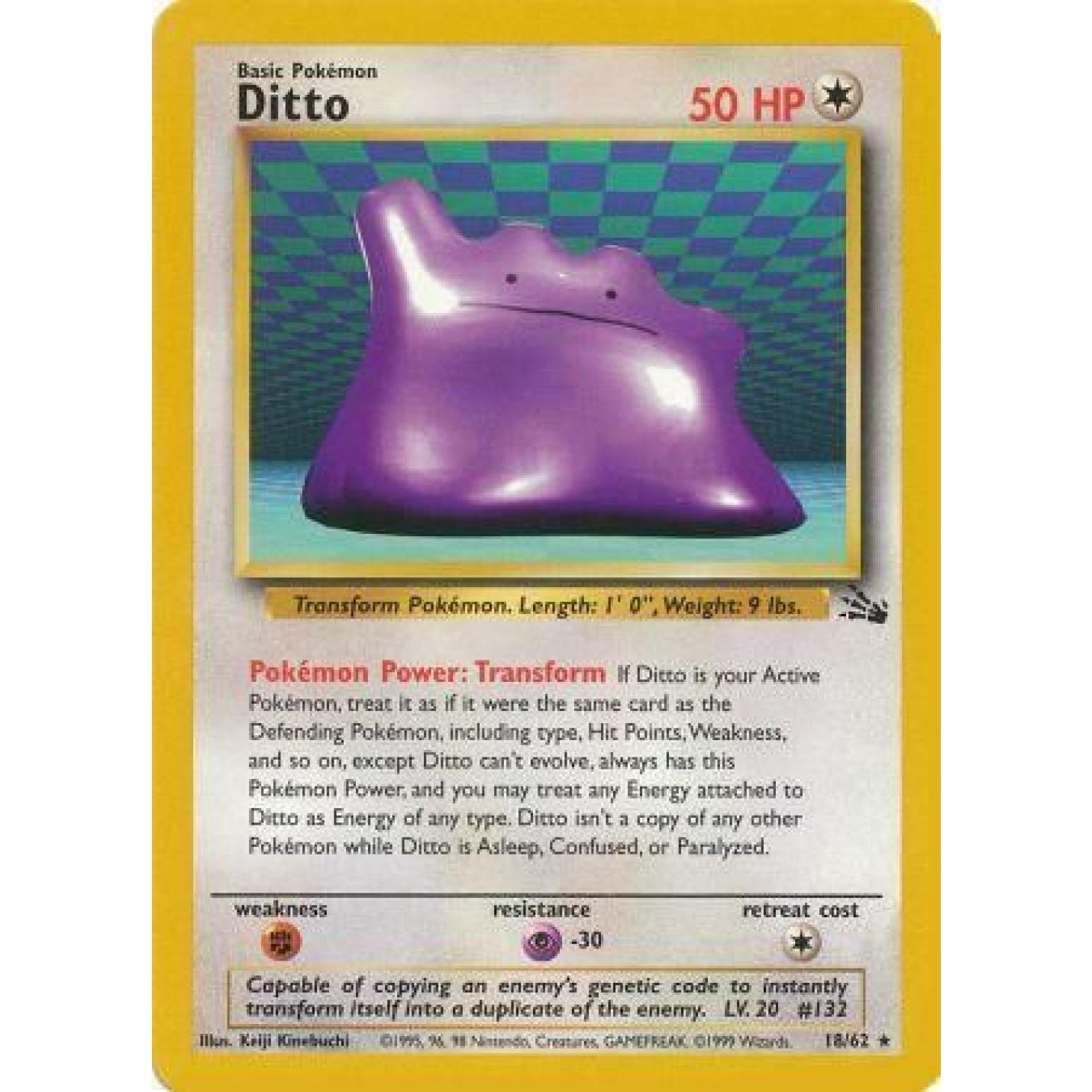 Ditto 18/62 - Fossil (Unlimited) - Normal