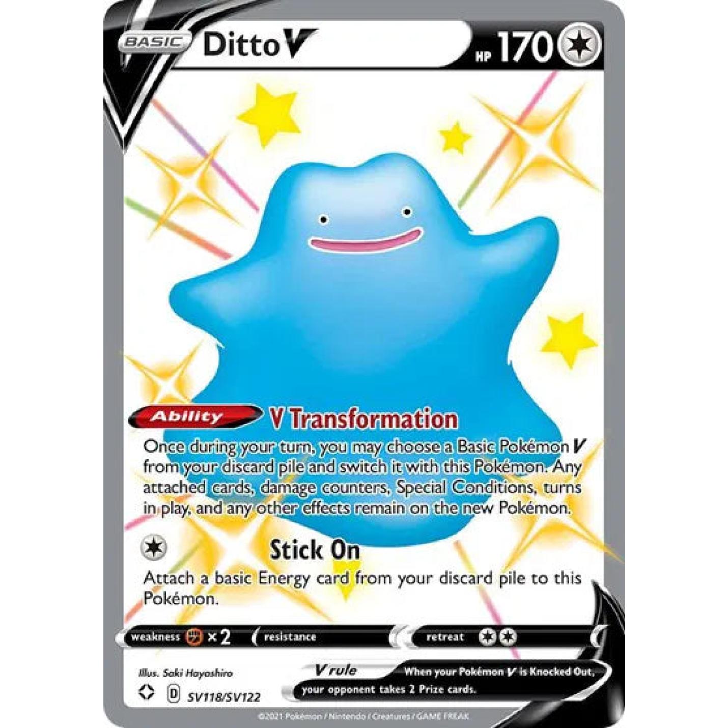 Ditto V SV118/SV122 - Shining Fates: Shiny Vault - Holofoil