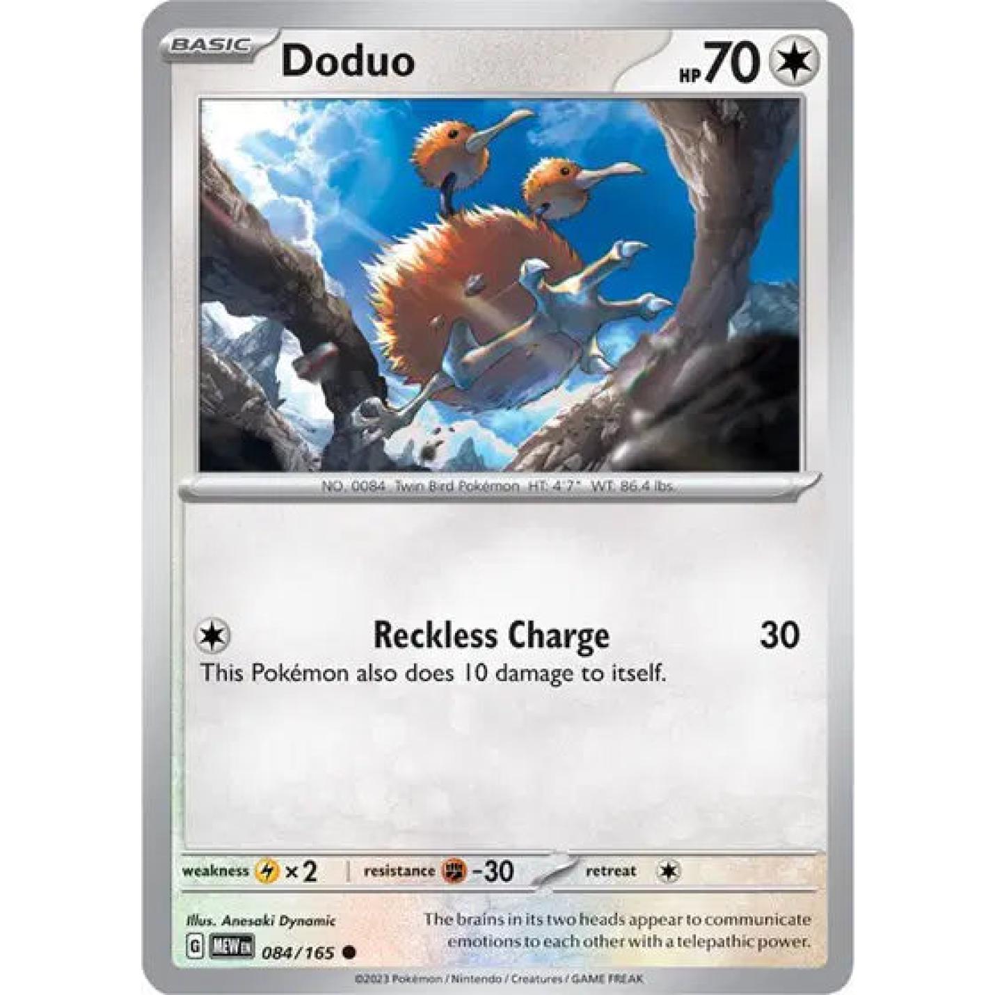 Doduo 084/165 - Scarlet & Violet 151 - Reverse Holofoil