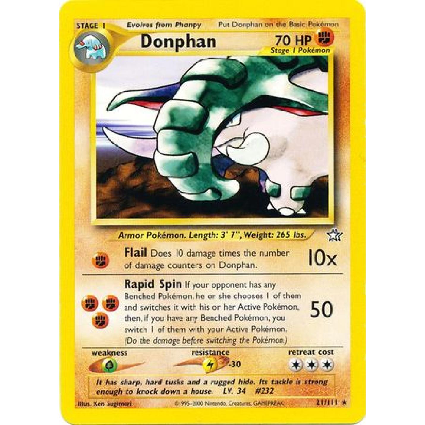 Donphan 21/111 - Neo Genesis (Unlimited) - Normal