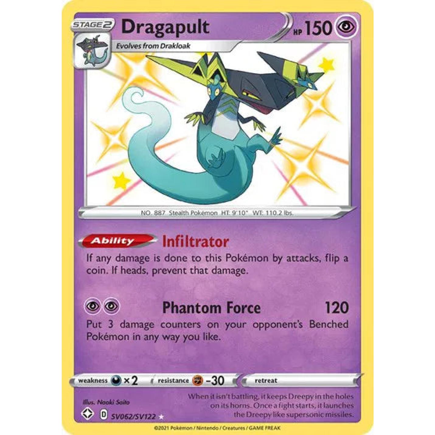 Dragapult SV062/SV122 - Shining Fates: Shiny Vault - Holofoil