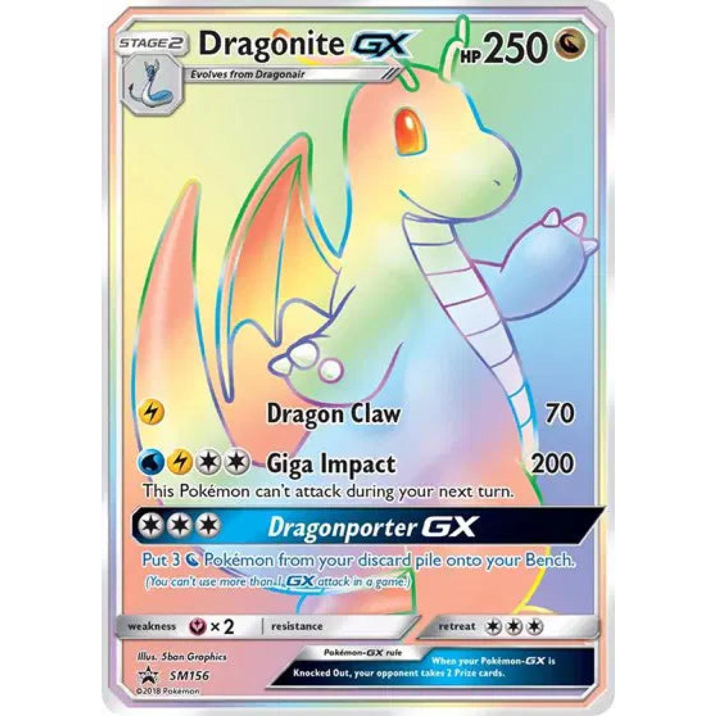Dragonite GX SM156 - Sun & Moon Promo - Holofoil
