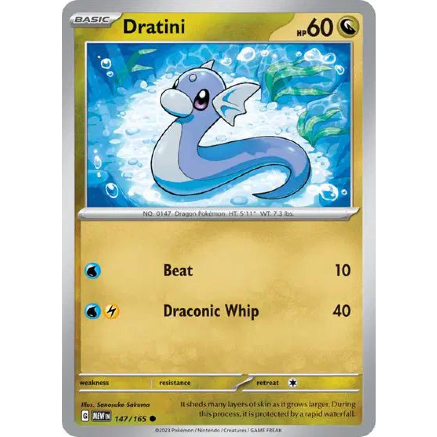 Dratini 147/165 - Scarlet & Violet 151 - Reverse Holofoil