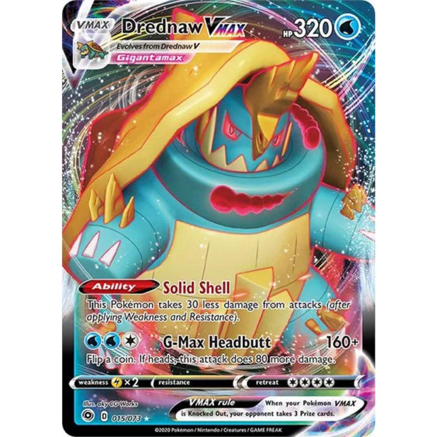 Drednaw VMAX 015/073 - Champion's Path - Holofoil