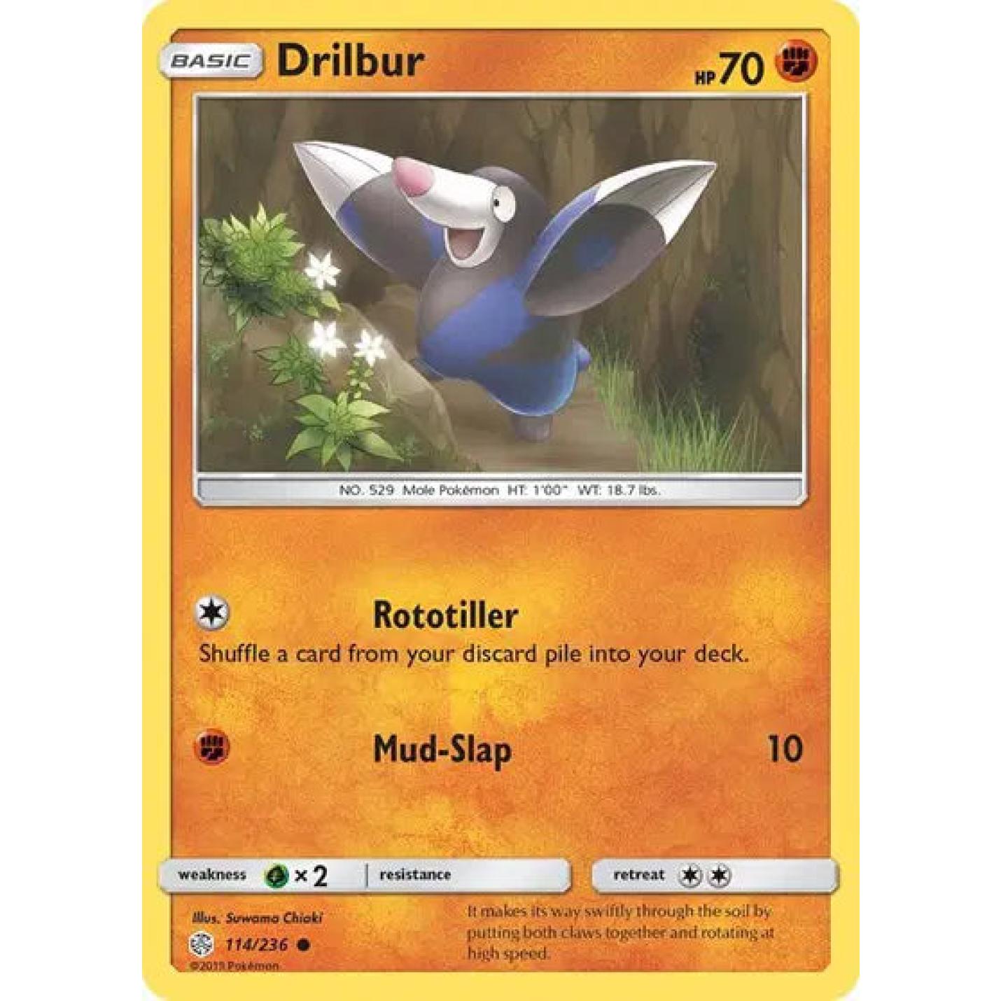 Drilbur 114/236 - Cosmic Eclipse - Reverse Holofoil