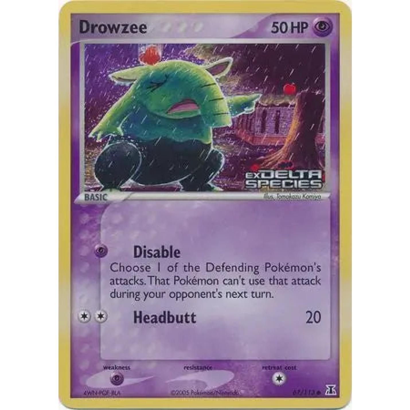 Drowzee 67/113 - EX Delta Species - Reverse Holofoil