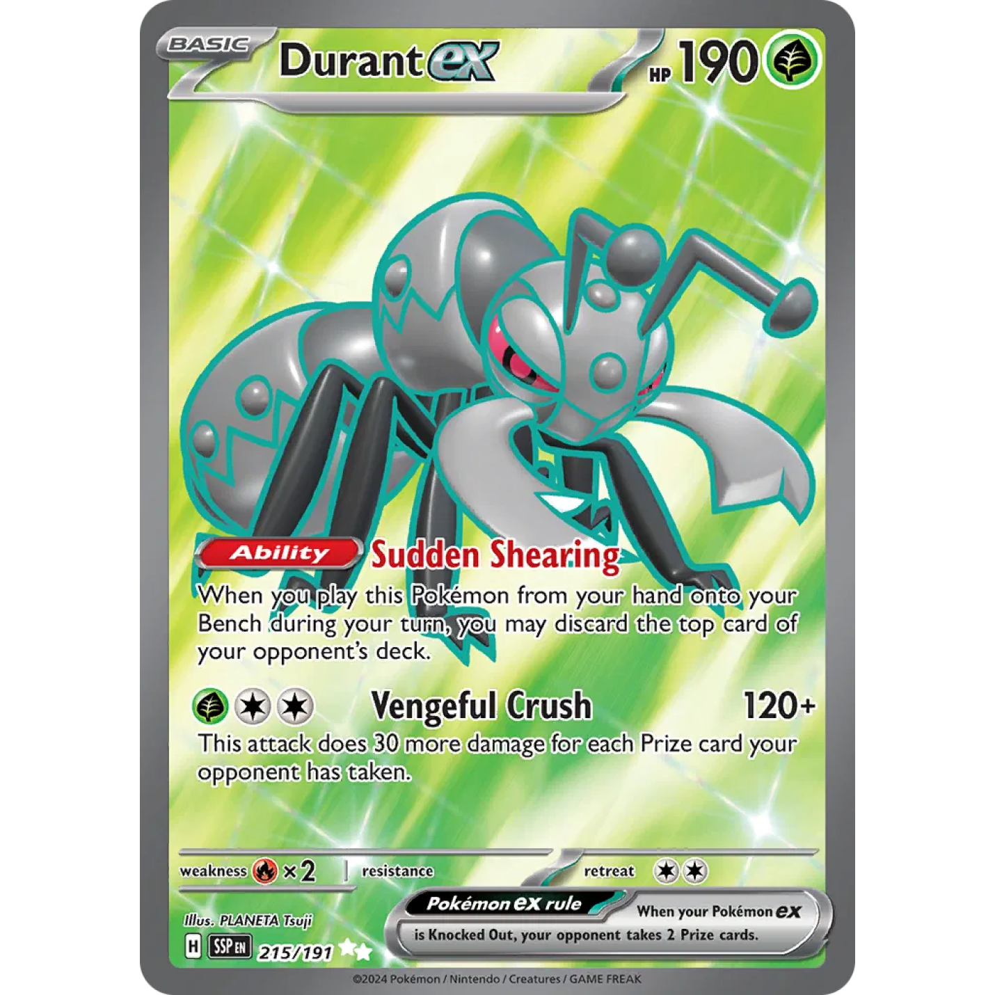 Durant ex 215/191 - Surging Sparks - Holofoil