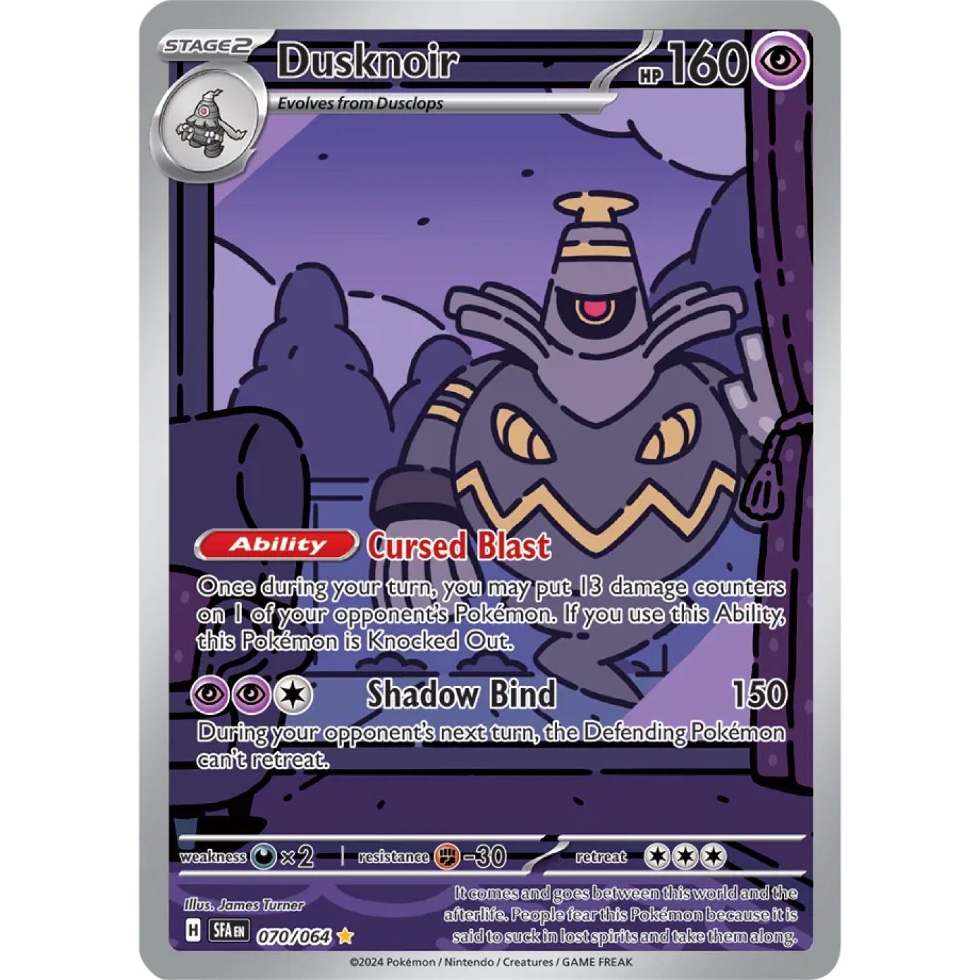 Dusknoir 070/064 - Shrouded Fable - Holofoil