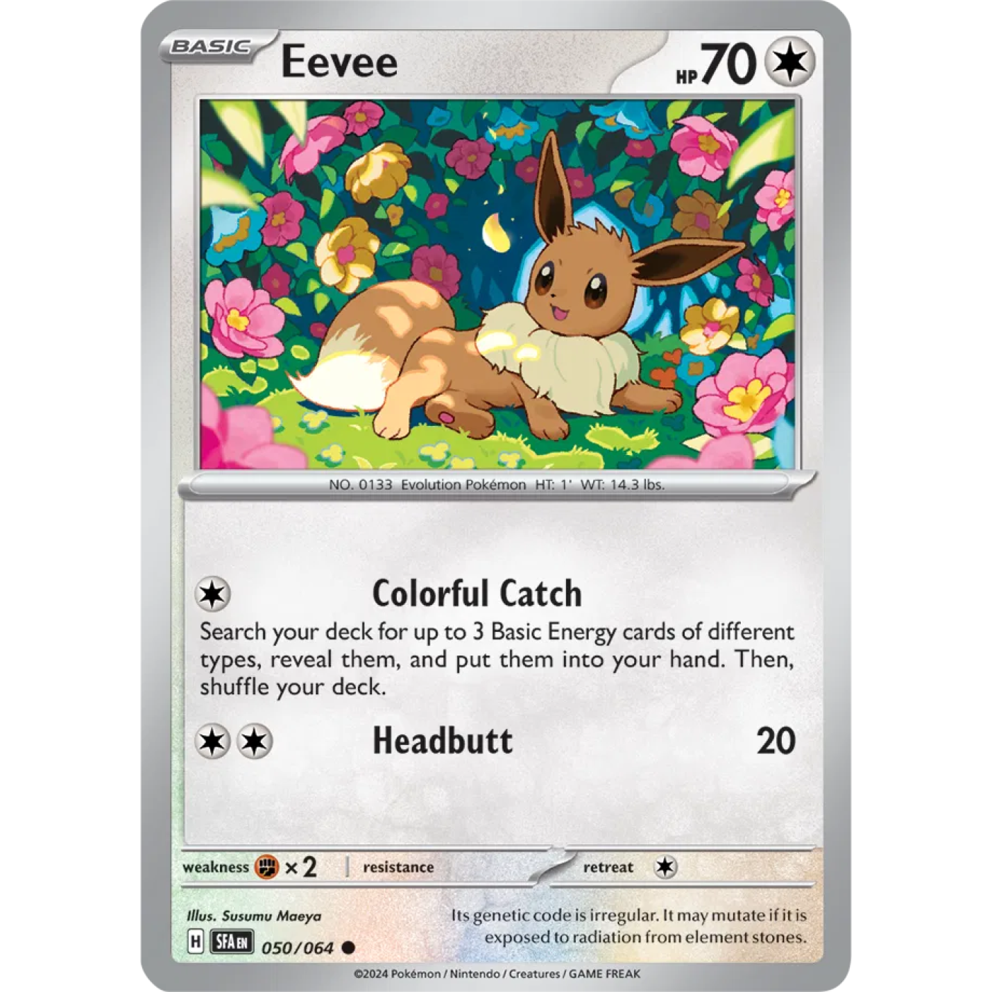 Eevee 050/064 - Shrouded Fable - Reverse Holofoil