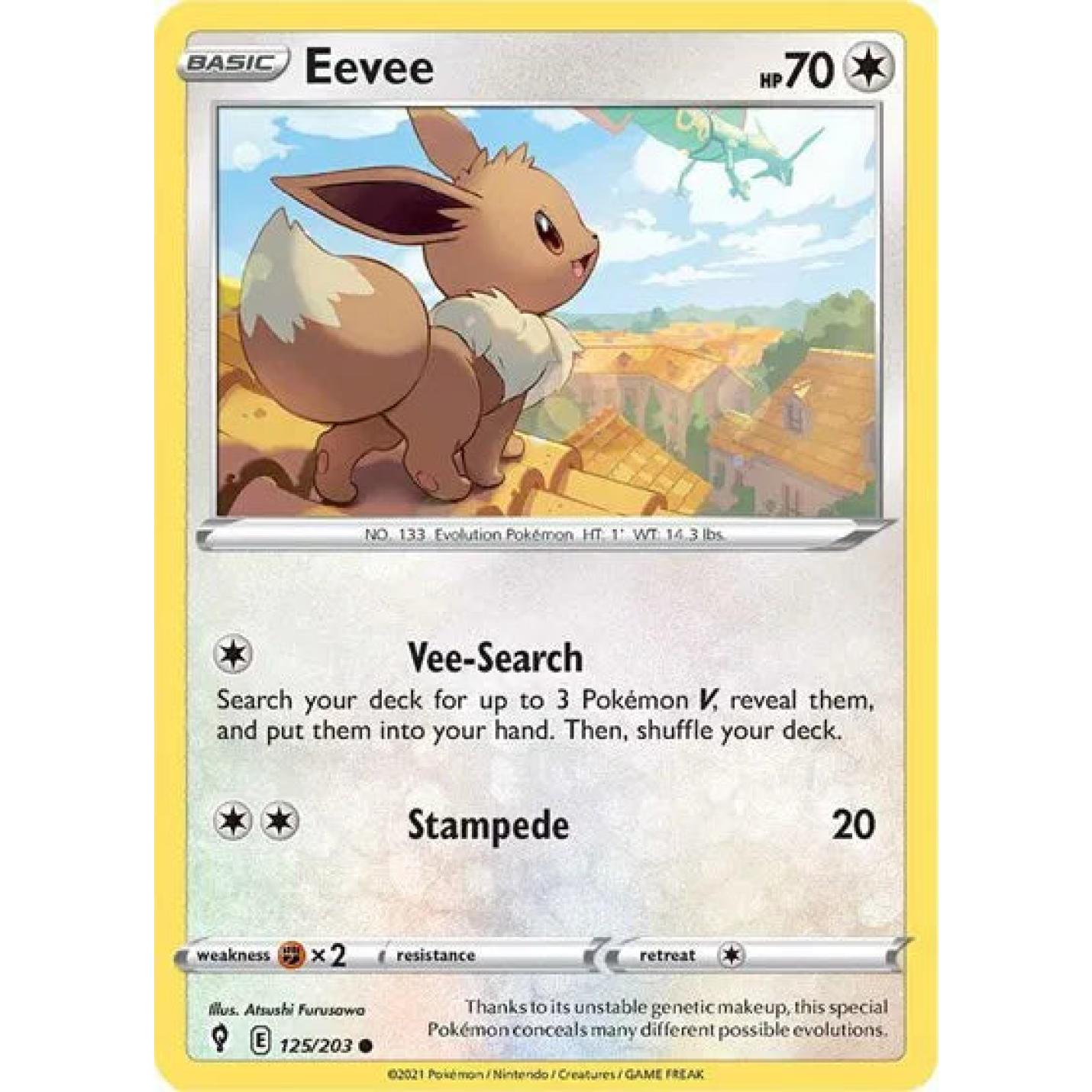Eevee 125/203 - Evolving Skies - Reverse Holofoil