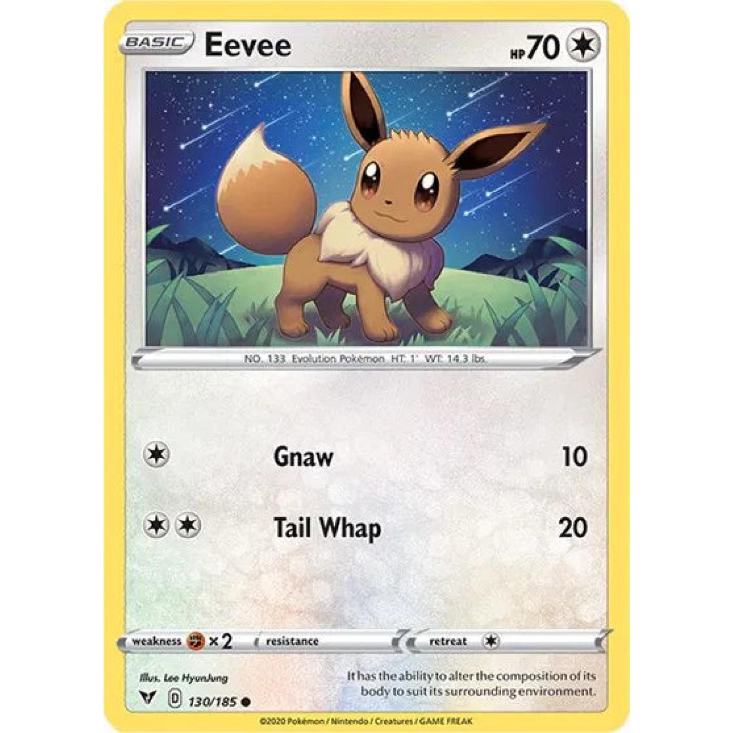 Eevee 130/185 - Vivid Voltage - Reverse Holofoil