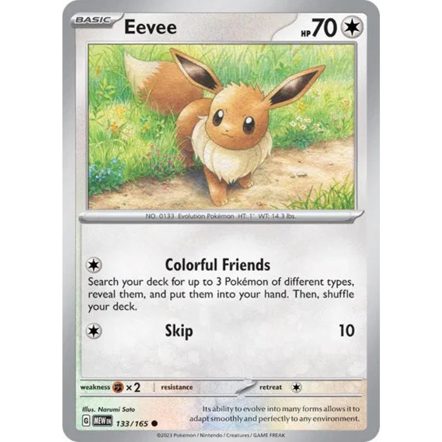 Eevee 133/165 - Scarlet & Violet 151 - Normal