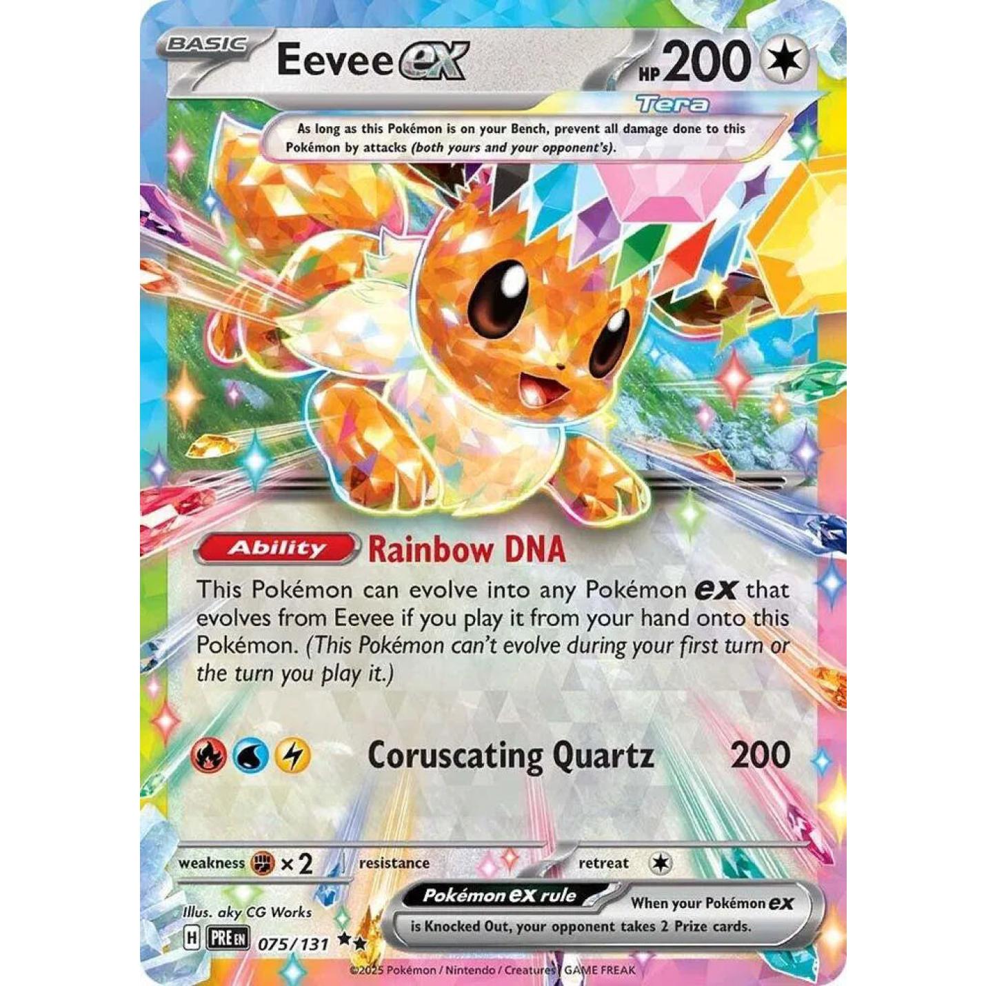 Eevee ex 075/131 - Prismatic Evolutions - Holofoil