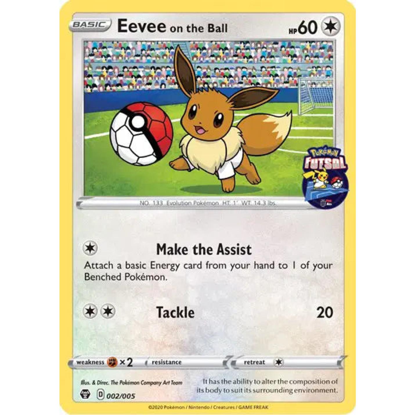 Eevee on the Ball 002/005 - Futsal Promos - Normal