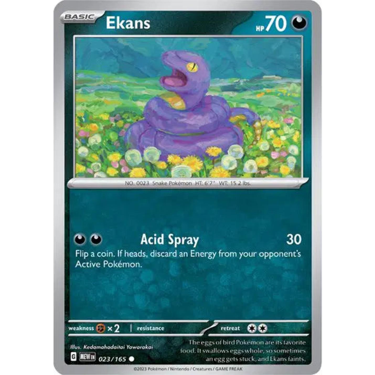 Ekans 023/165 - Scarlet & Violet 151 - Reverse Holofoil