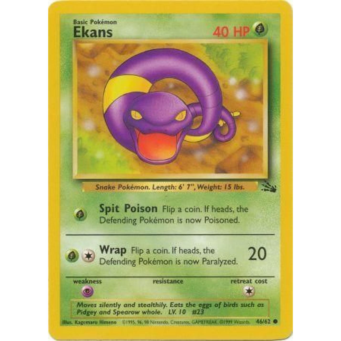 Ekans 46/62 - Fossil (Unlimited) - Normal