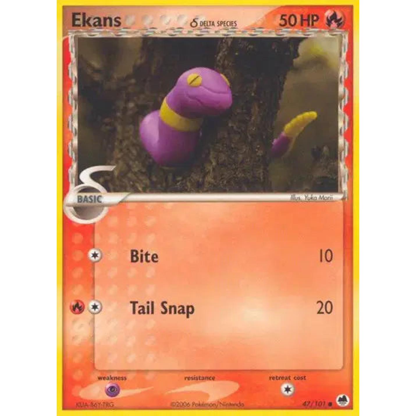 Ekans 47/101 - EX Dragon Frontiers - Normal