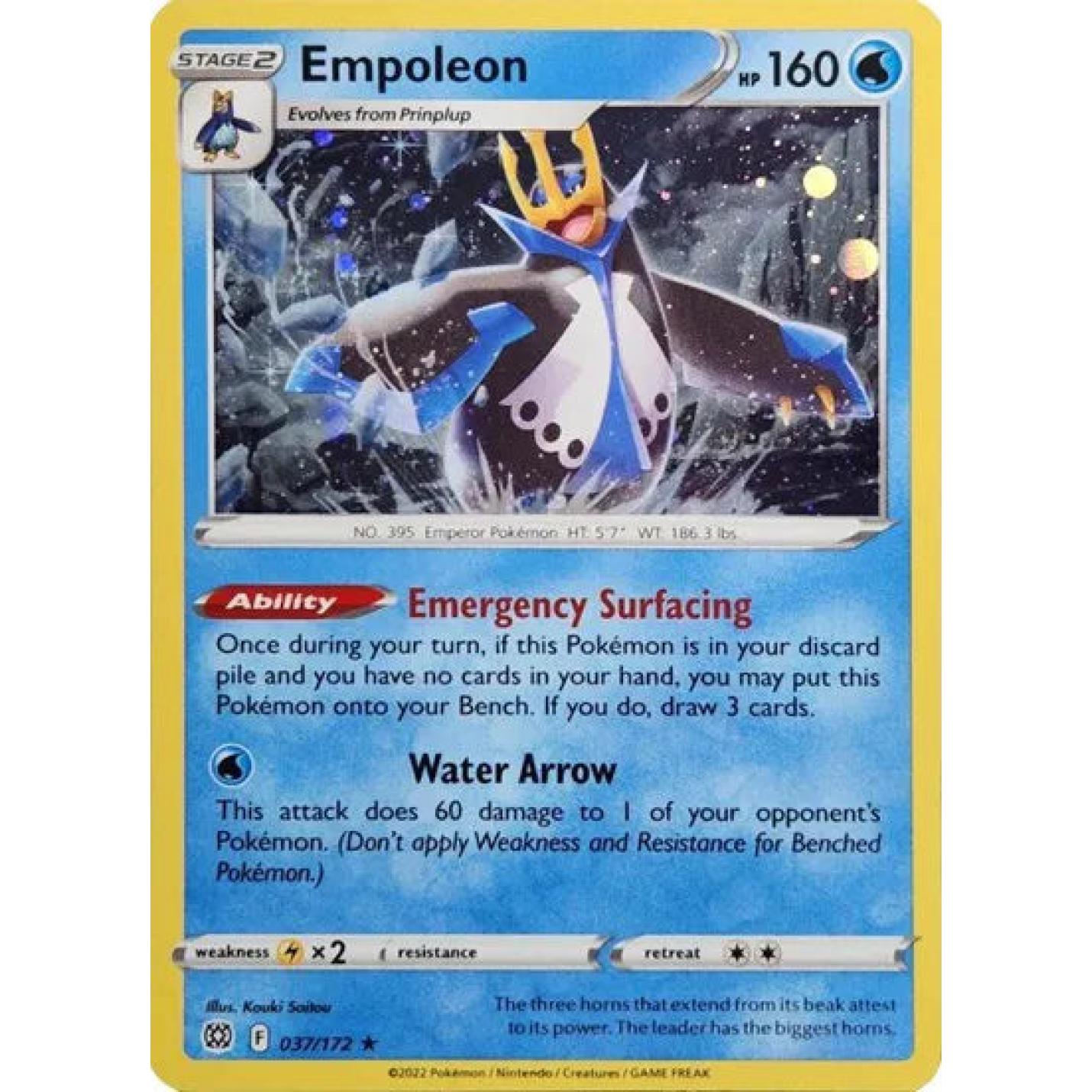 Empoleon 037/172 - Brilliant Stars - Cosmos Holo