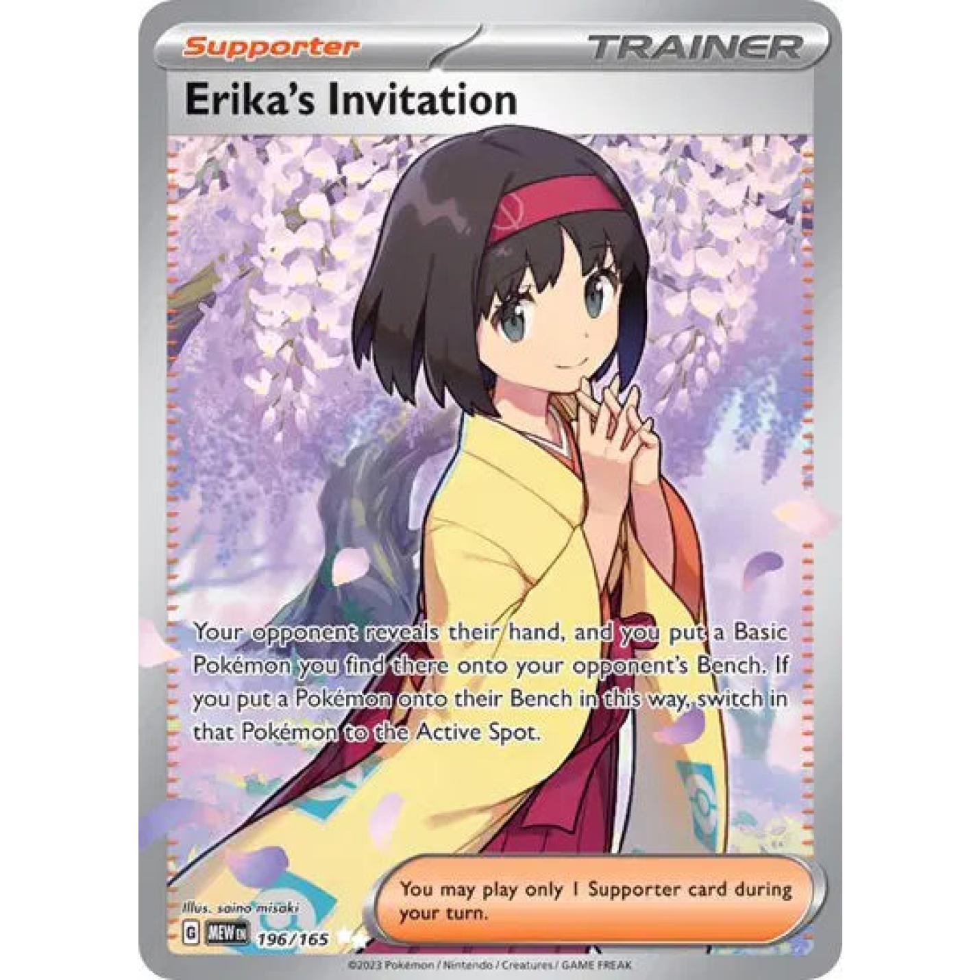 Erika's Invitation 196/165 - Scarlet & Violet 151 - Holofoil
