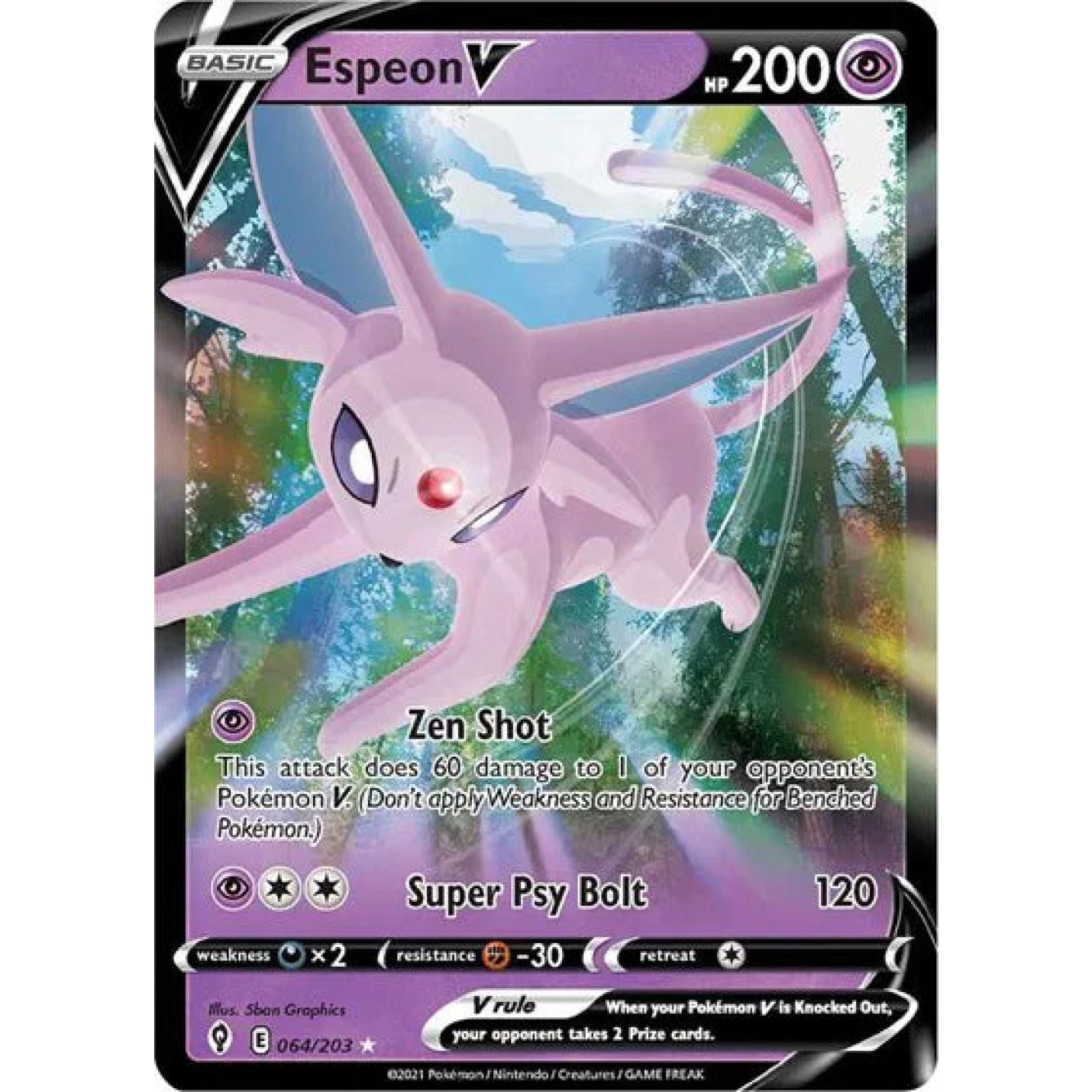 Espeon V 064/203 - Evolving Skies - Holofoil
