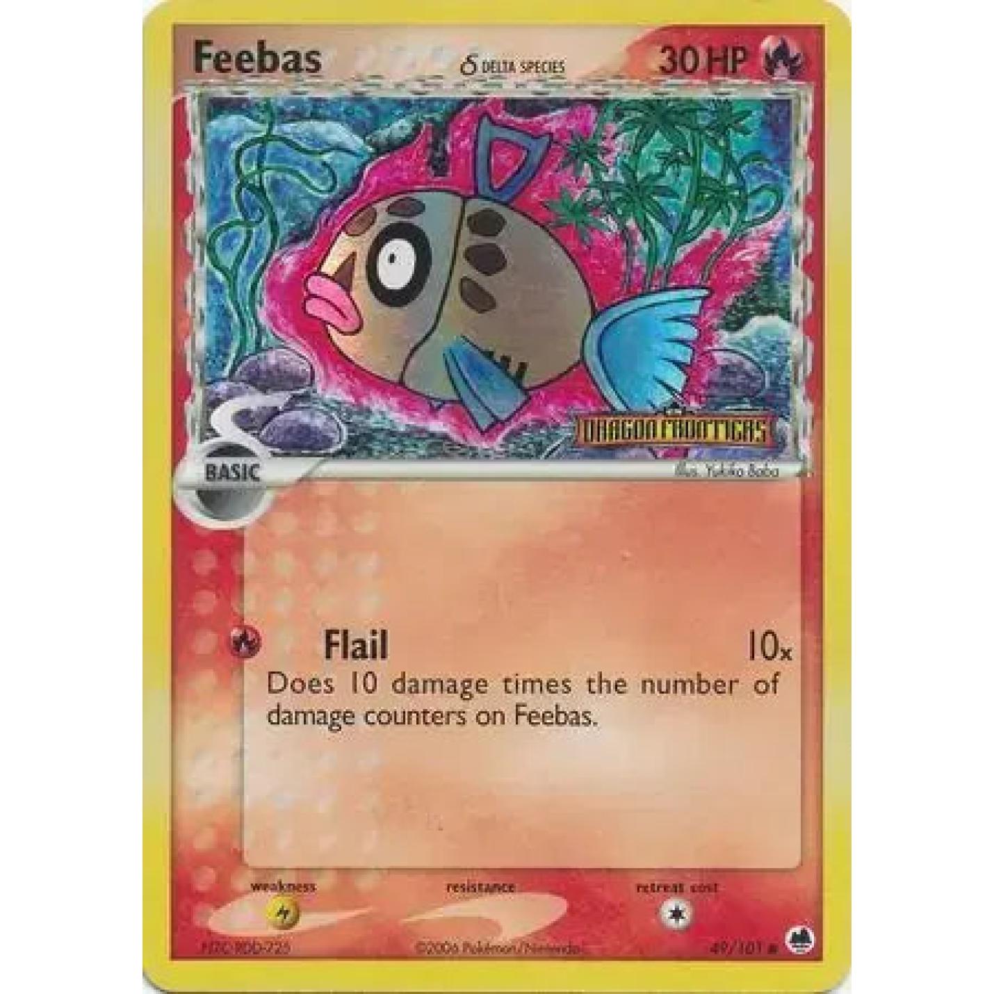 Feebas 49/101 - EX Dragon Frontiers - Reverse Holofoil