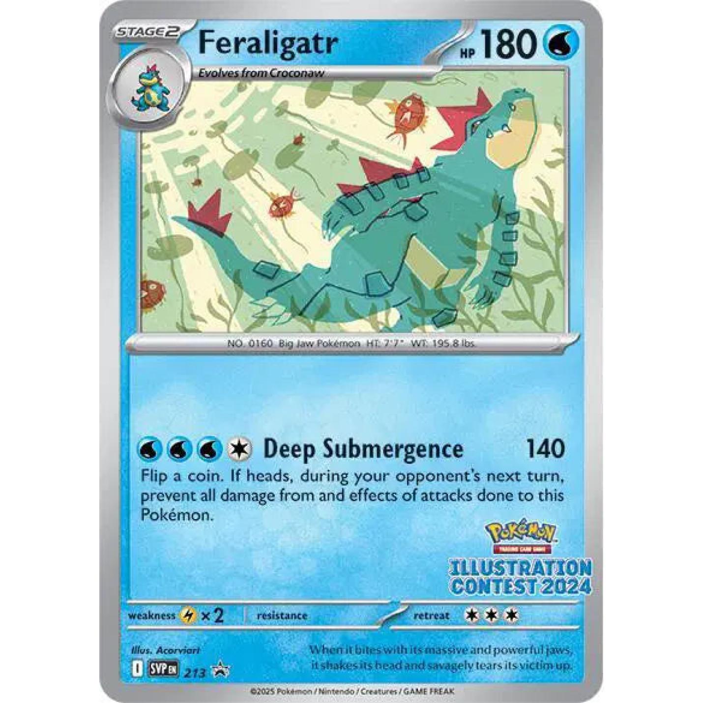Feraligatr (Illustration Contest 2024) 213 - Scarlet & Violet Promo - Normal