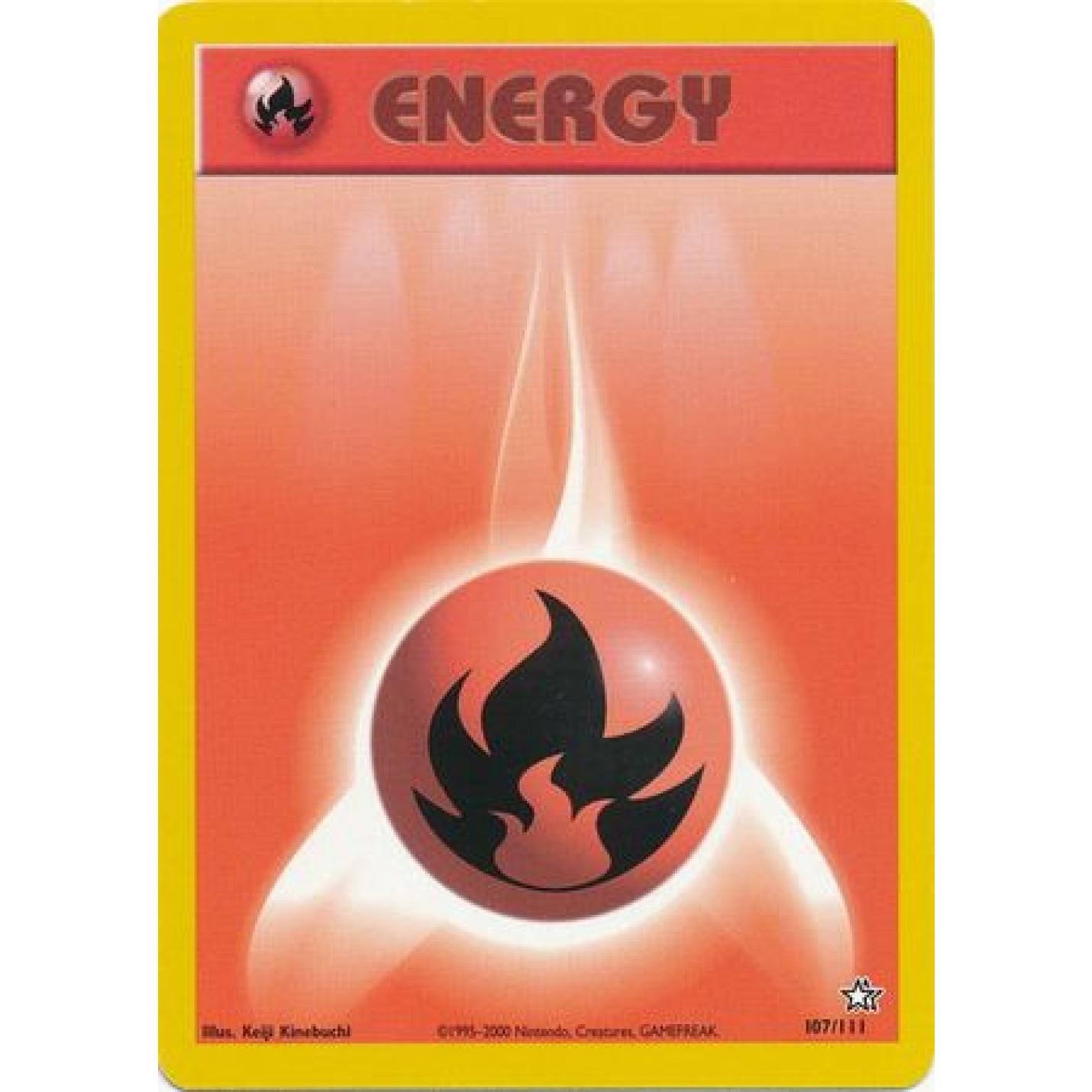 Fire Energy 107/111 - Neo Genesis (Unlimited) - Normal