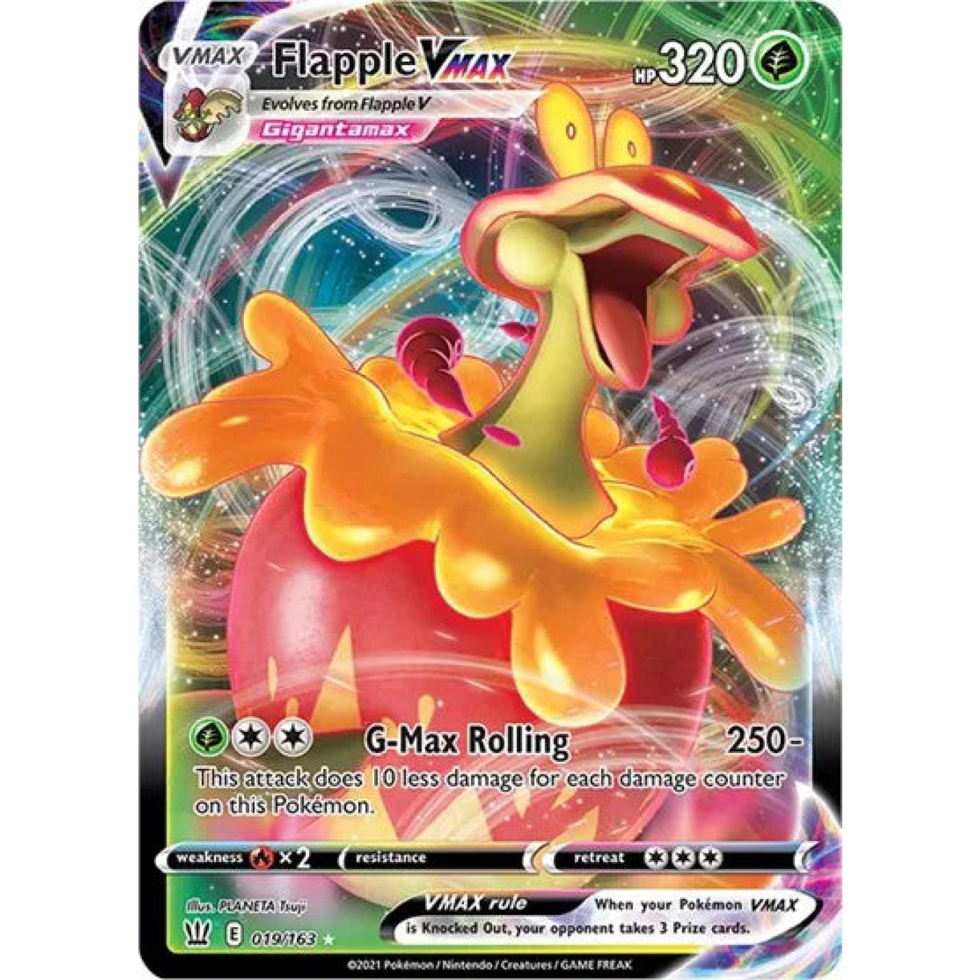 Flapple VMAX 019/163 - Battle Styles - Holofoil