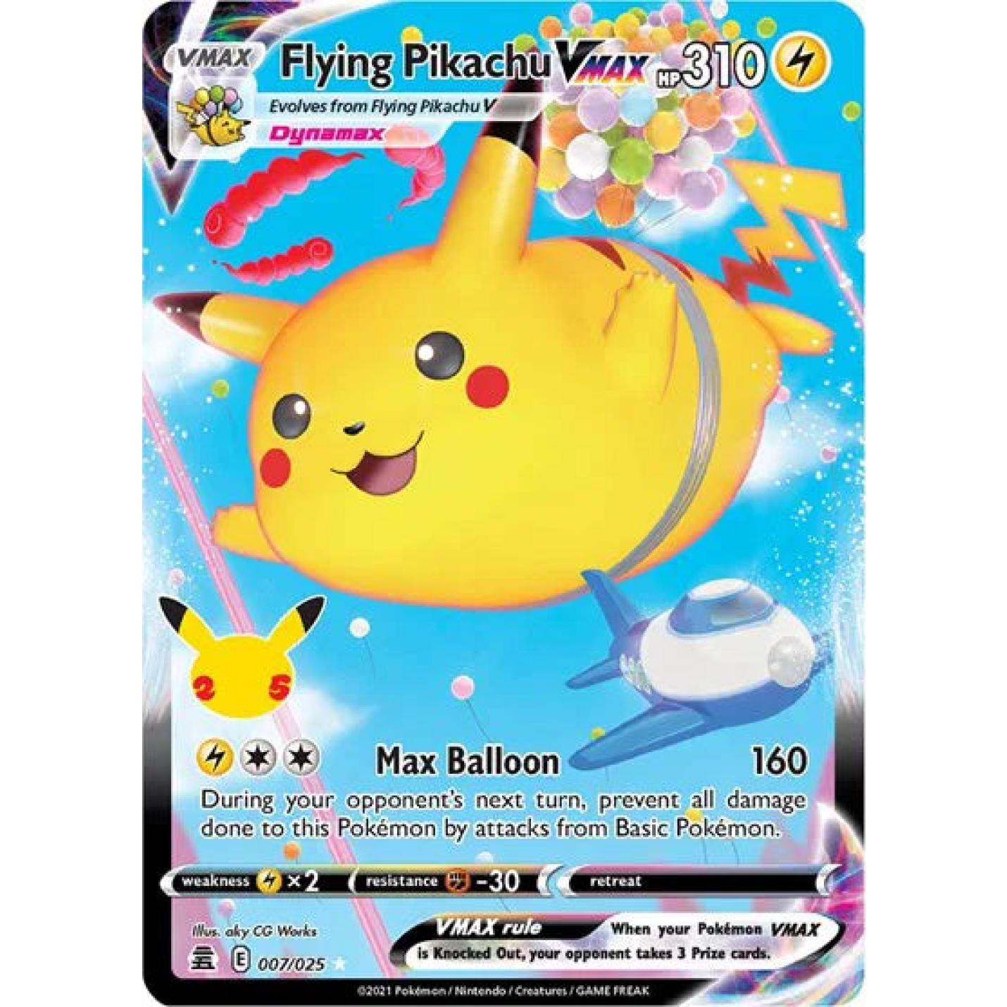 Flying Pikachu VMAX 007/025 - Celebrations - Holofoil