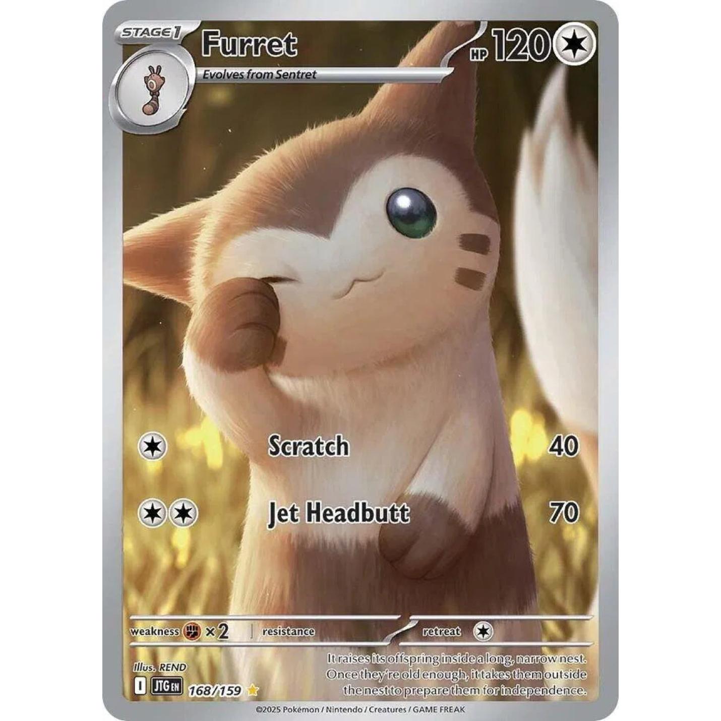 Furret 168/159 - Journey Together - Holofoil