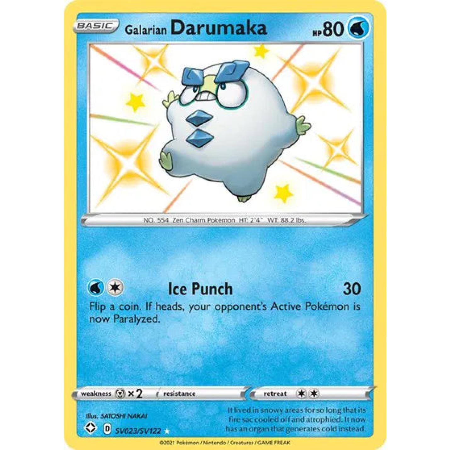 Galarian Darumaka SV023/SV122 - Shining Fates: Shiny Vault - Holofoil