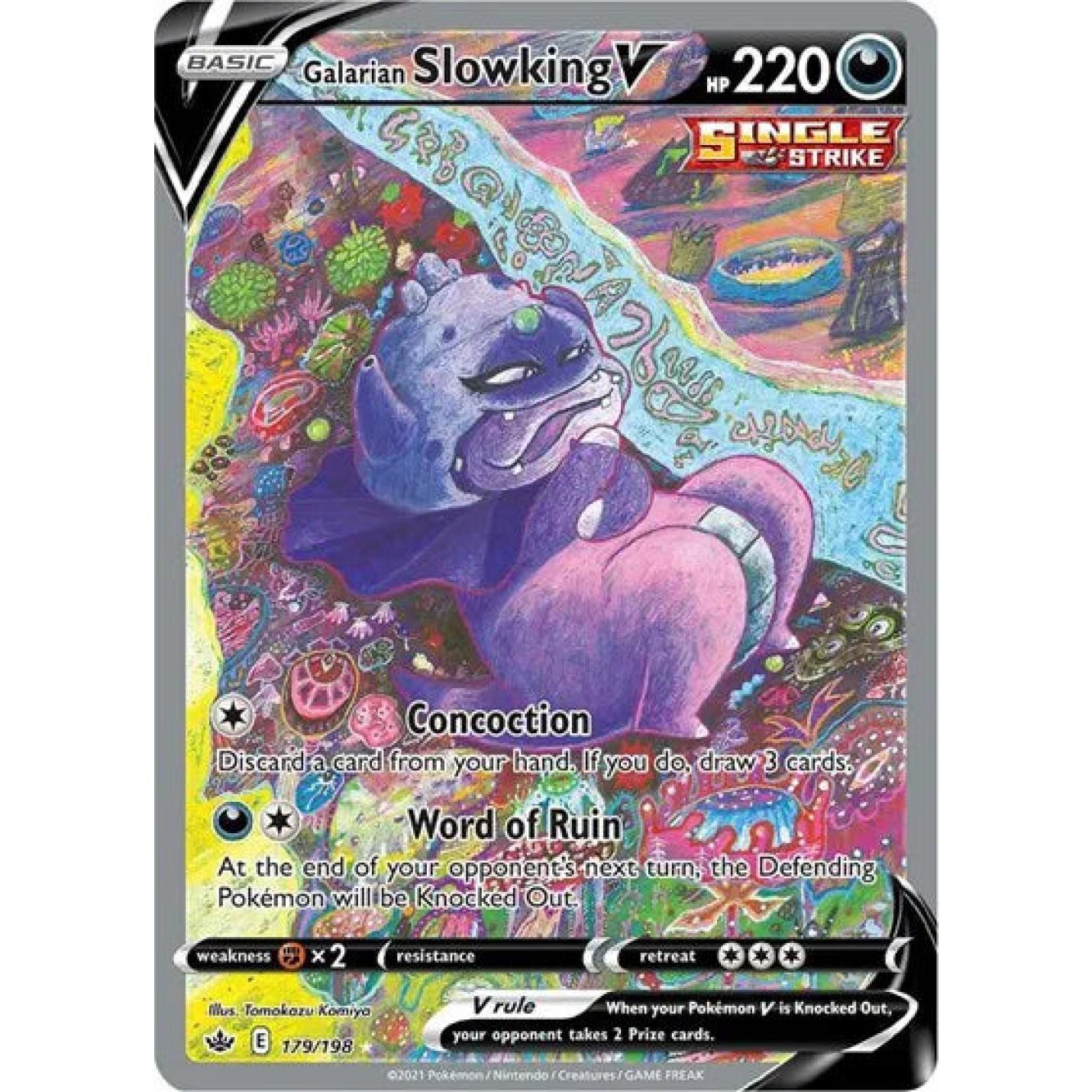 Galarian Slowking V 179/198 - Chilling Reign - Holofoil