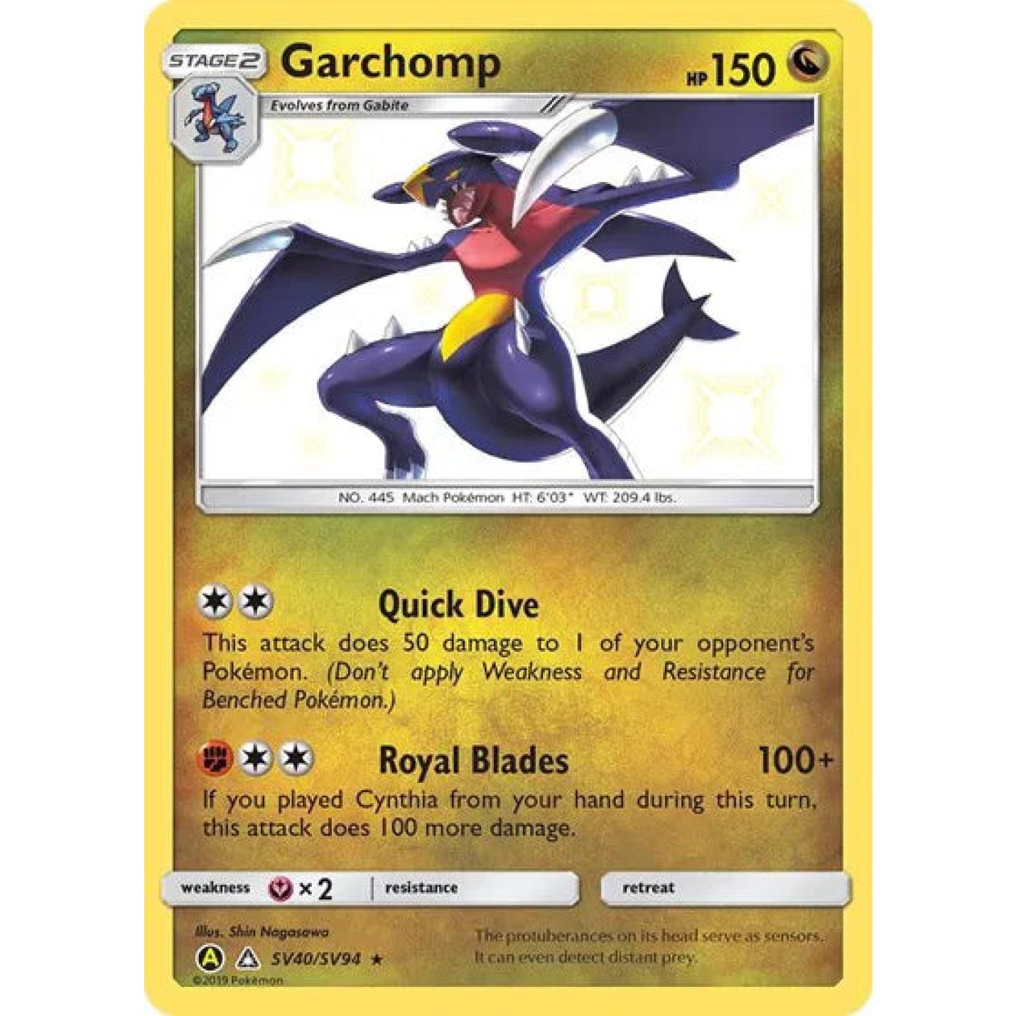 Garchomp SV40/SV94  - Hidden Fates: Shiny Vault - Holofoil