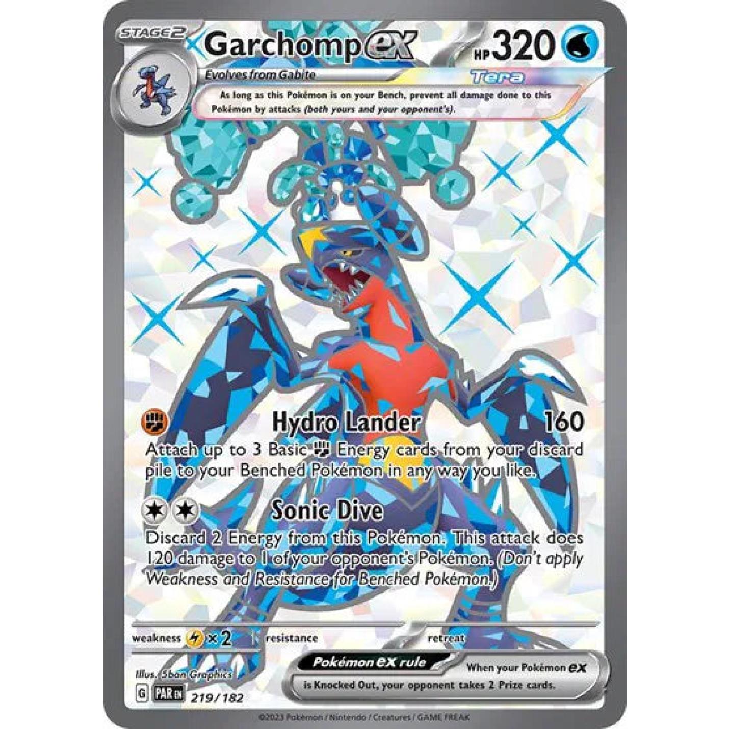 Garchomp ex 219/182 - Paradox Rift - Holofoil