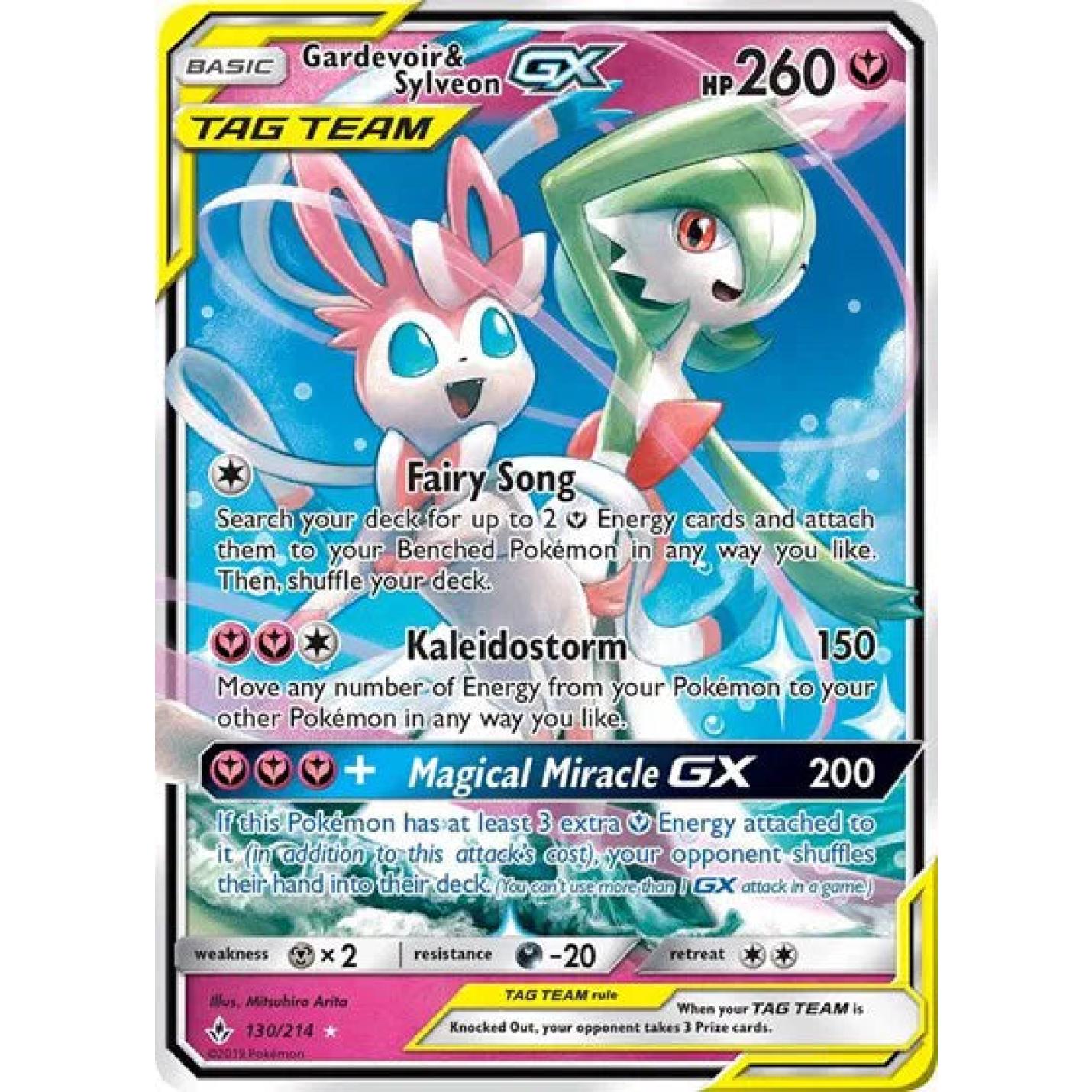 Gardevoir & Sylveon GX 130/214 – Unbroken Bonds – Holofoil