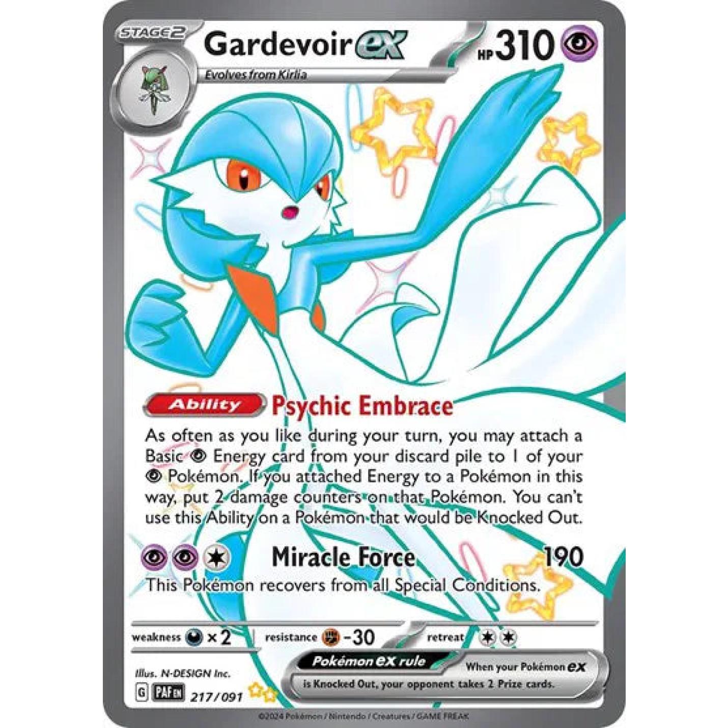 Gardevoir ex 217/091 - Paldean Fates - Holofoil
