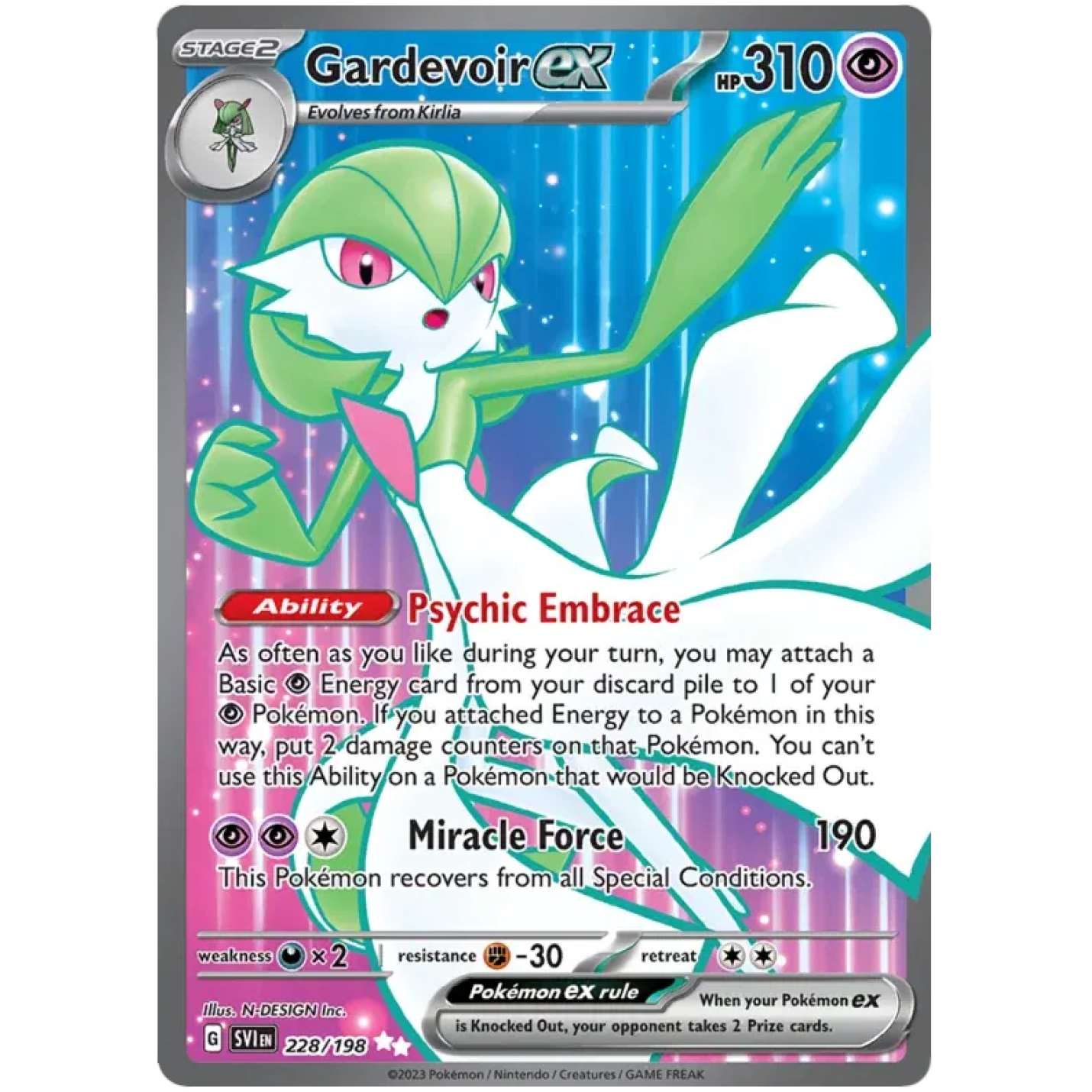 Gardevoir ex 228/198 - Scarlet & Violet - Holofoil
