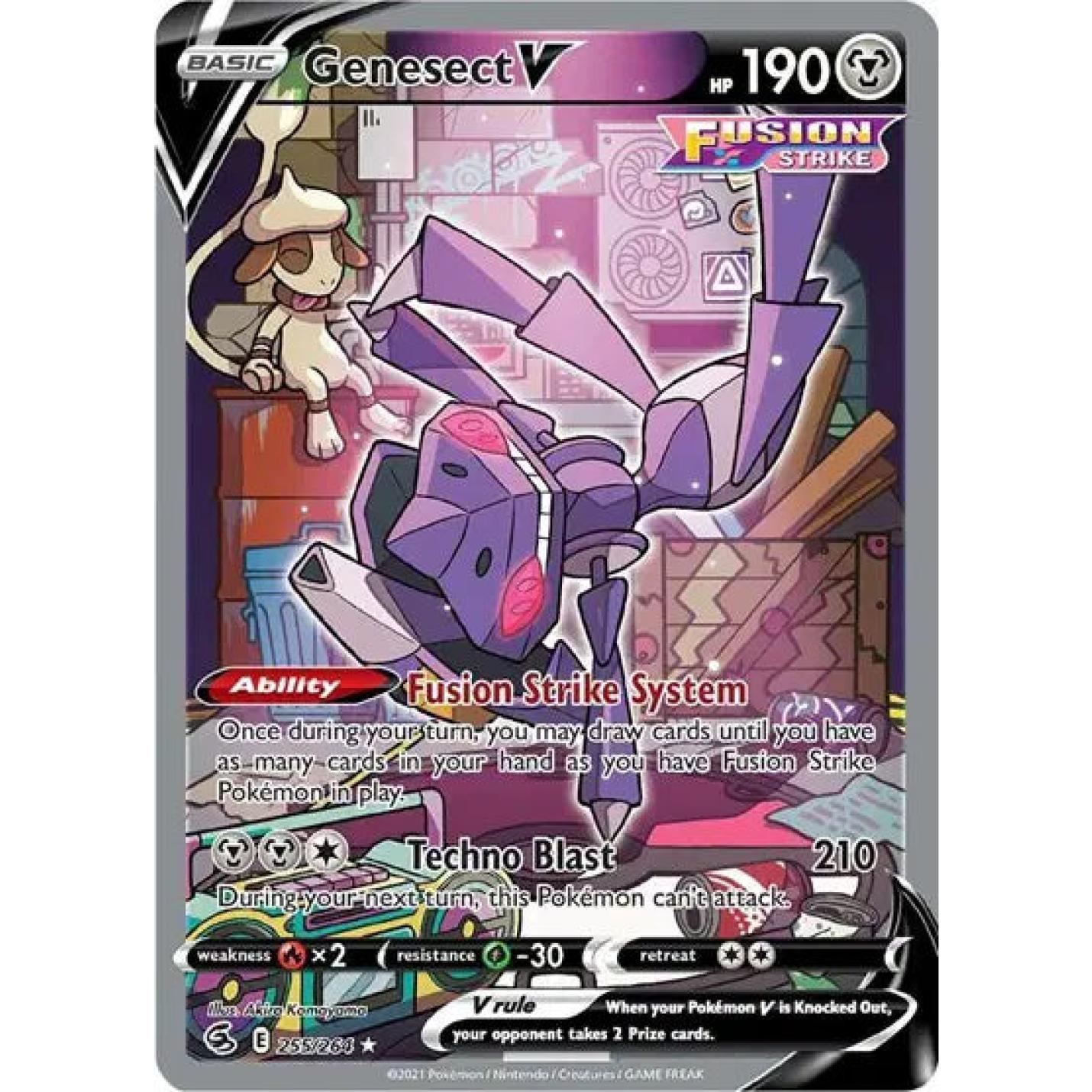 Genesect V 255/264 - Fusion Strike - Holofoil