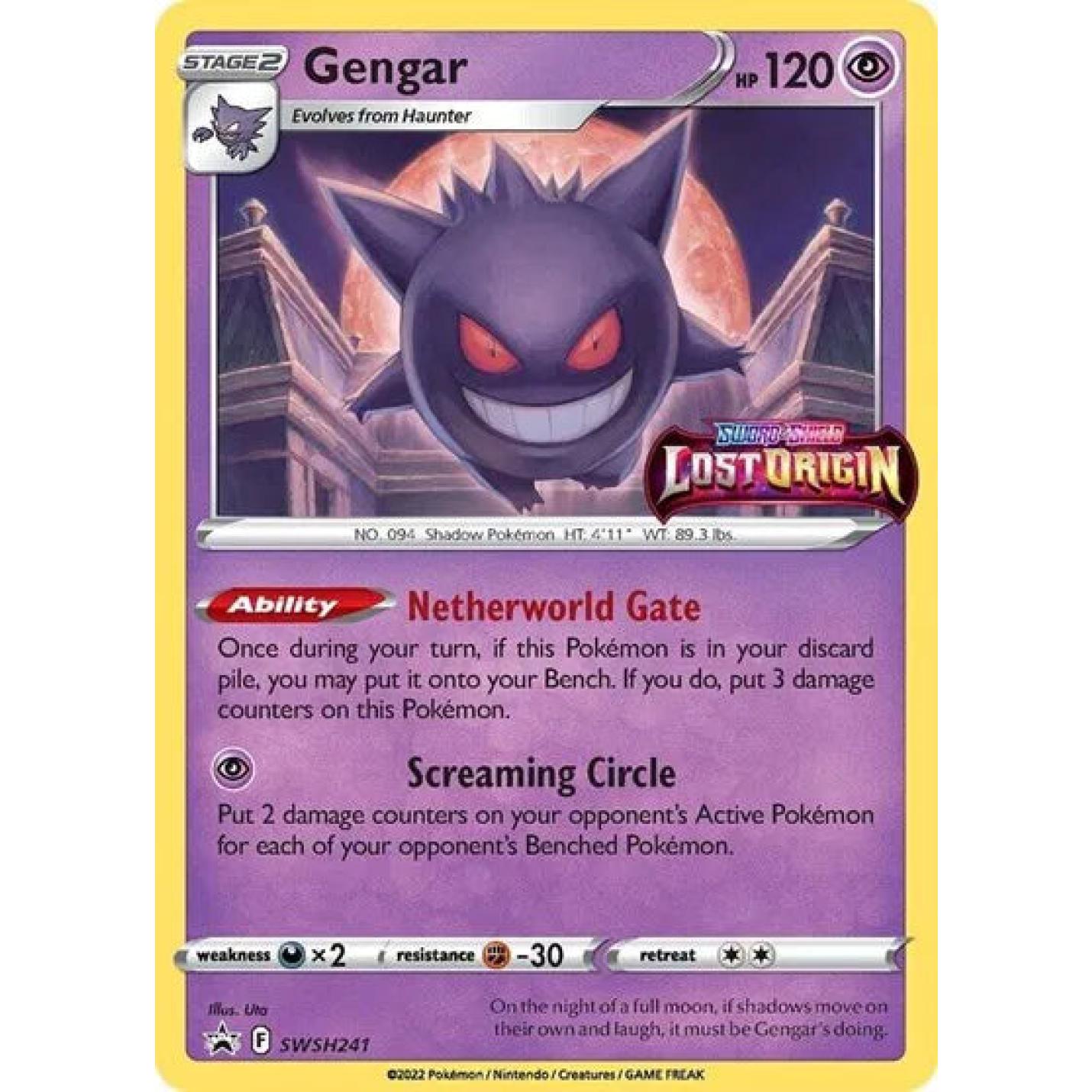Gengar (Prerelease) SWSH241 - Sword & Shield Promo - Holofoil