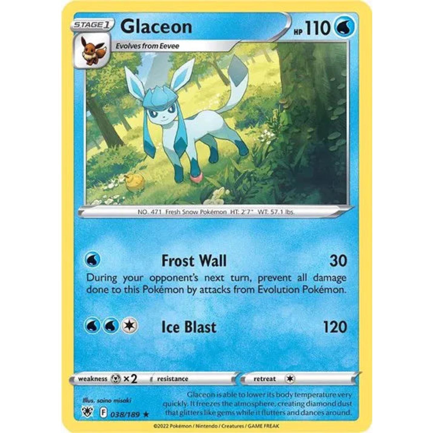 Glaceon 038/189 - Astral Radiance - Normal