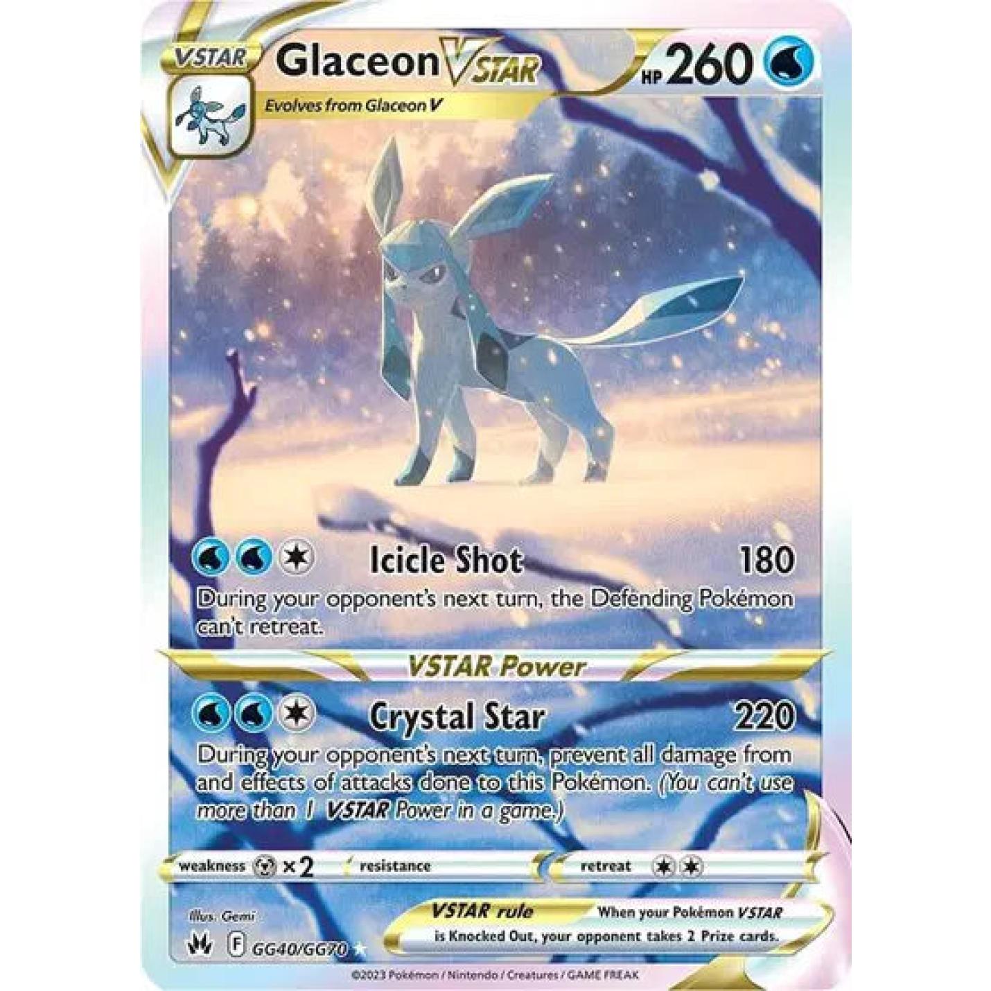 Glaceon VSTAR GG40/GG70 - Crown Zenith: Galarian Gallery - Holofoil